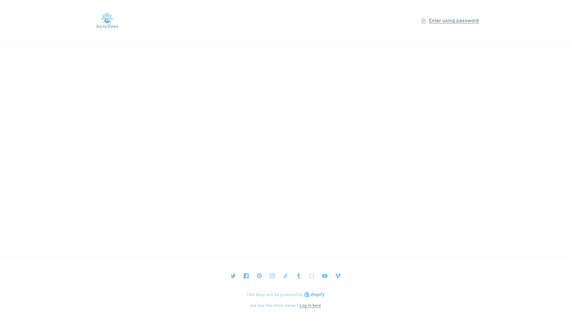 website screenshot of https://arcticpaws.org/
