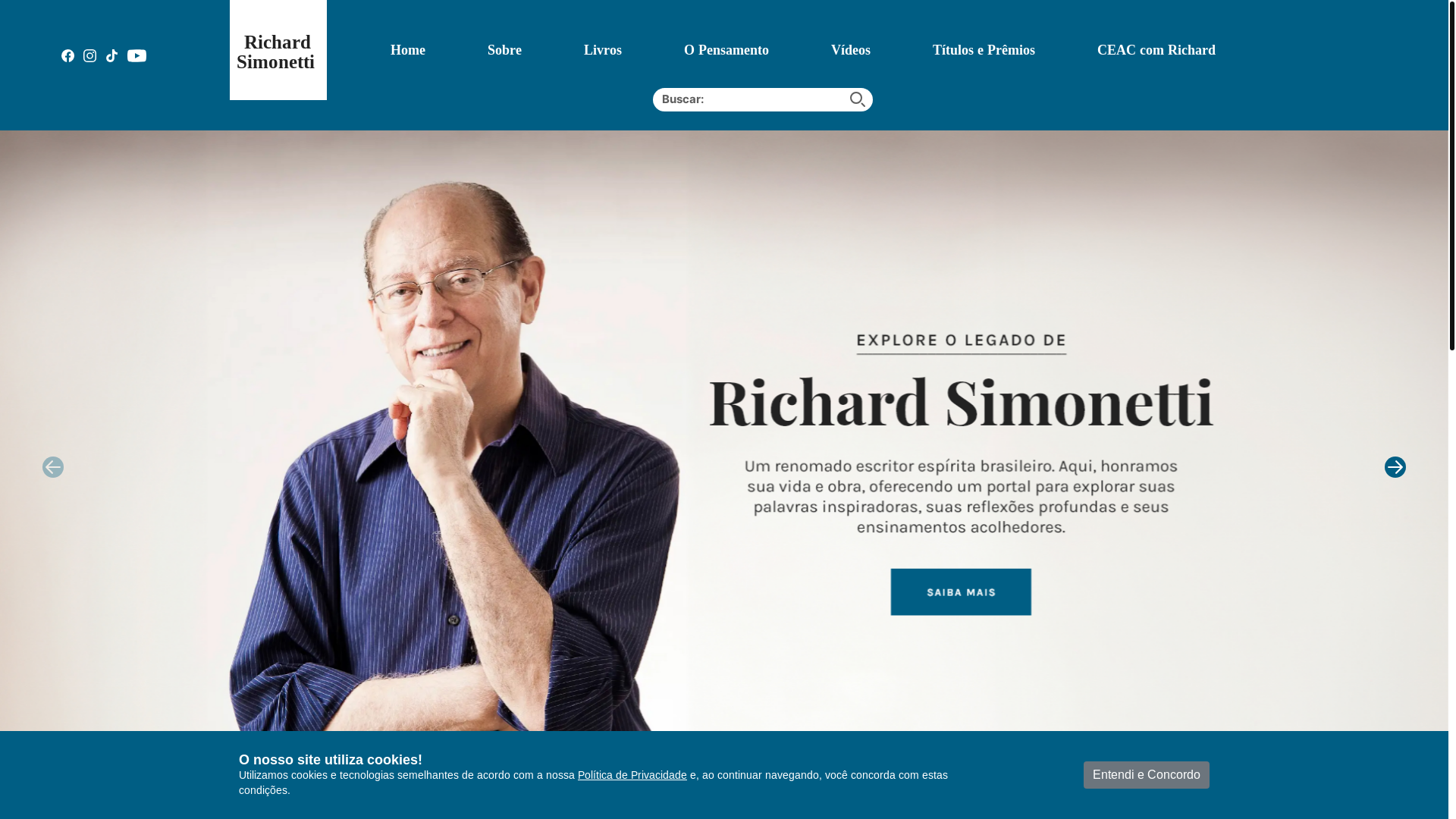 website screenshot of https://richardsimonetti.org.br/