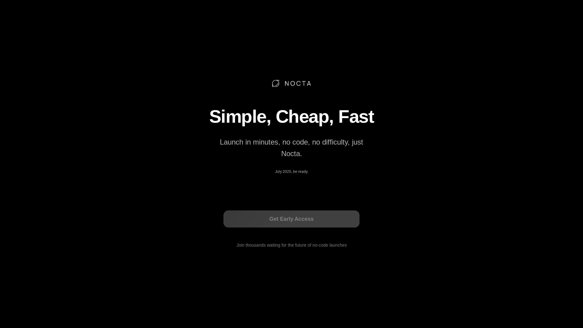 website screenshot of https://noctalaunch.com/