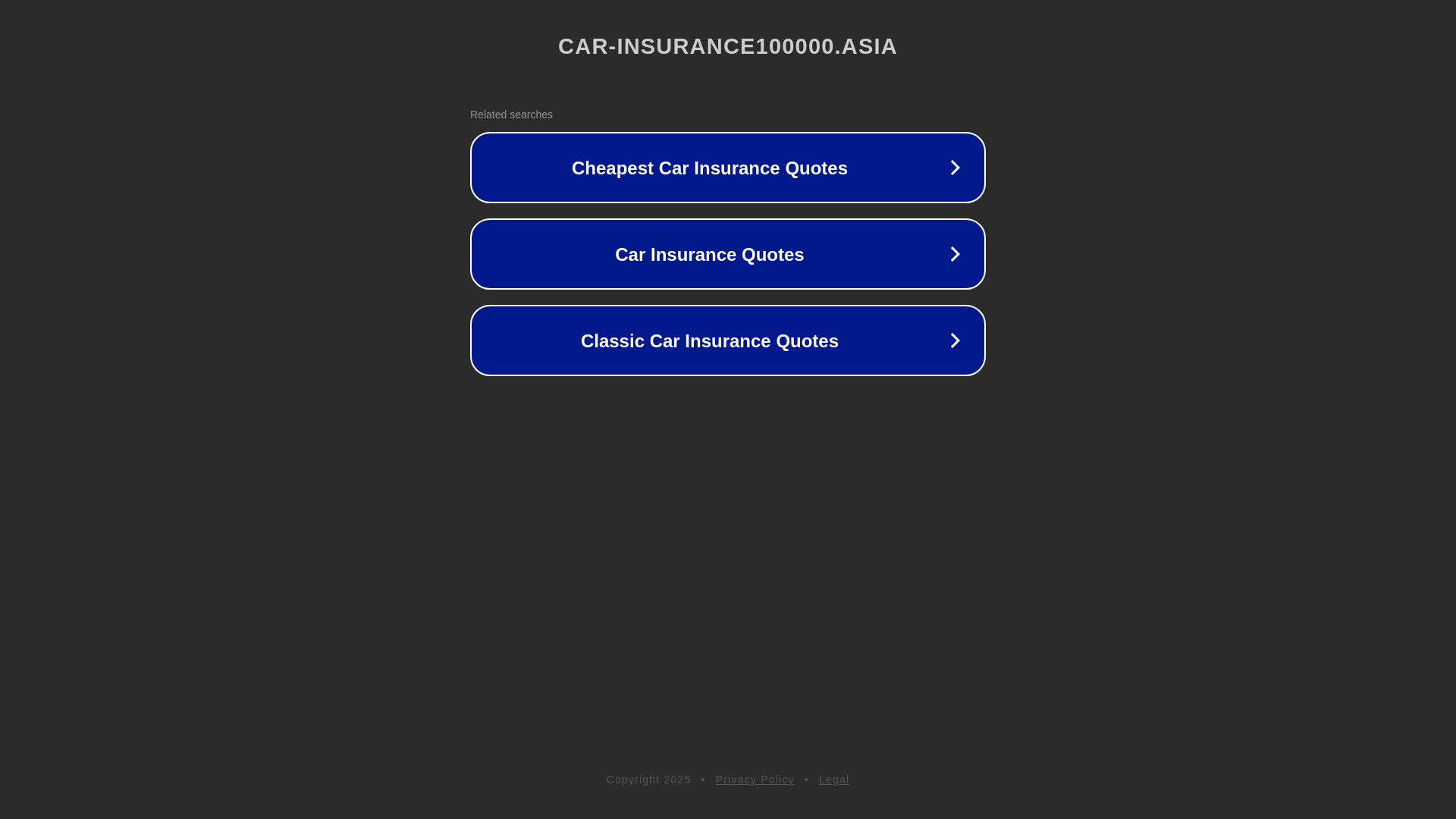 website screenshot of https://car-insurance100000.asia/
