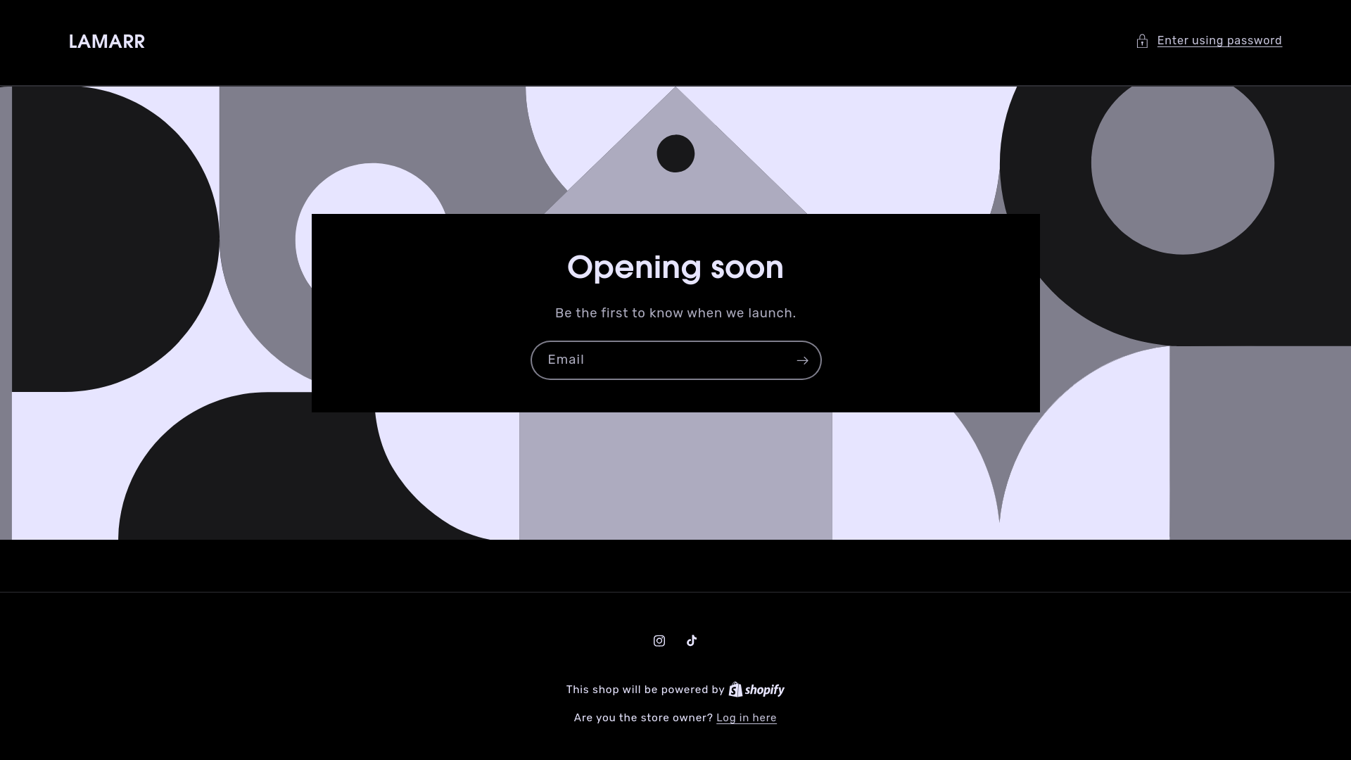 website screenshot of https://lamarr.in/