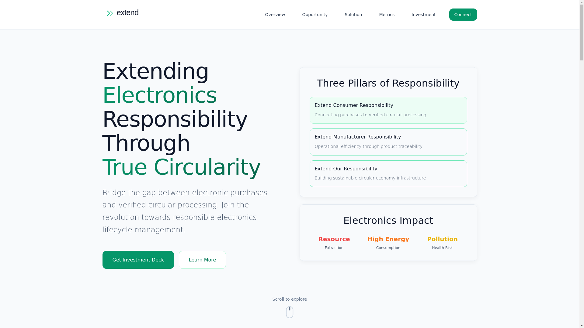 website screenshot of https://extend-static.pages.dev/