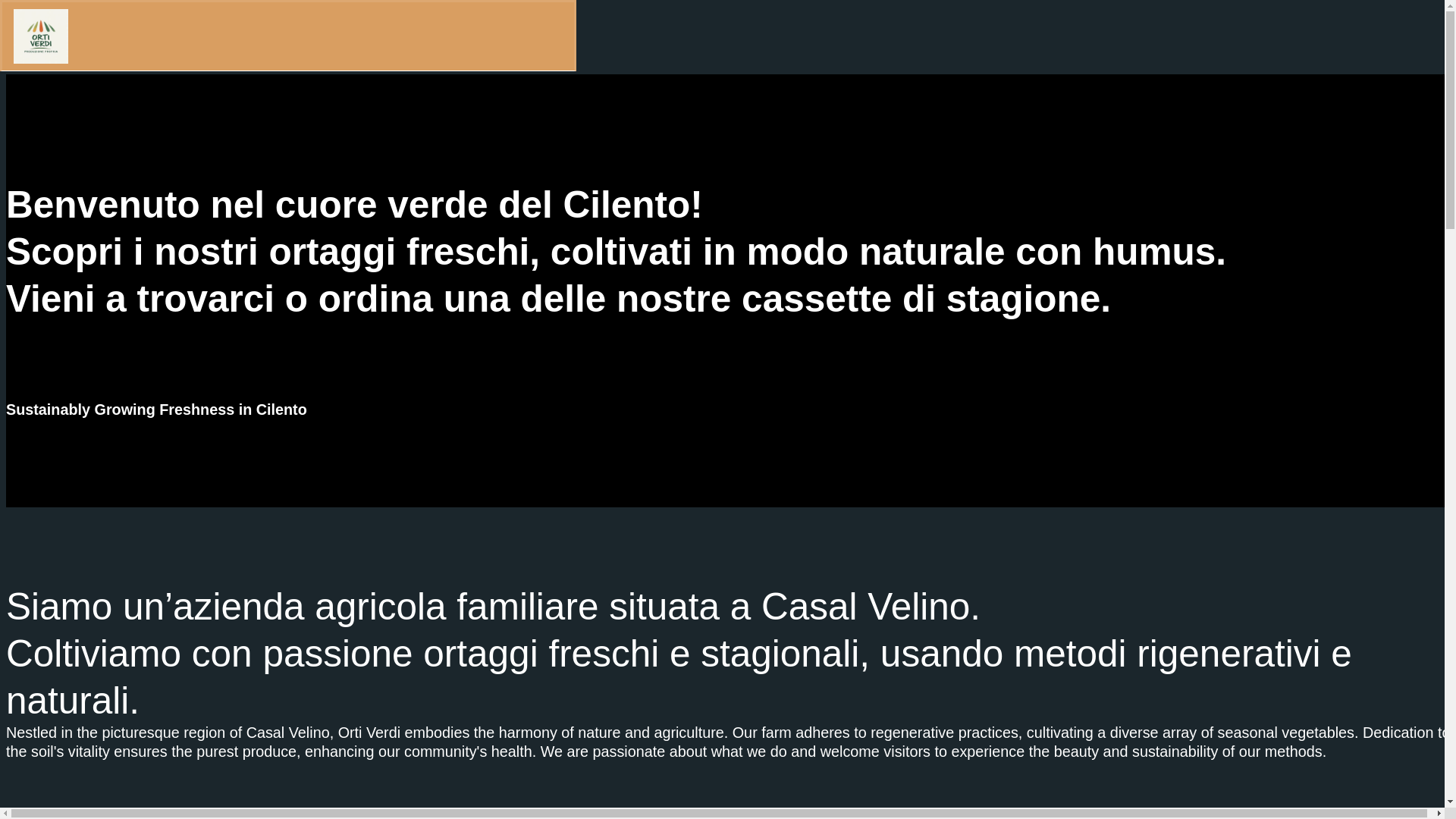 website screenshot of https://orti-verdi.it/