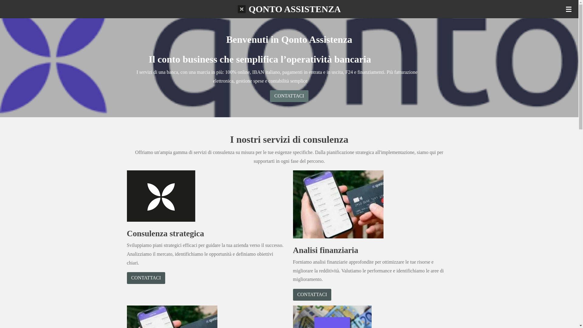website screenshot of https://qonto-assistenza.it/