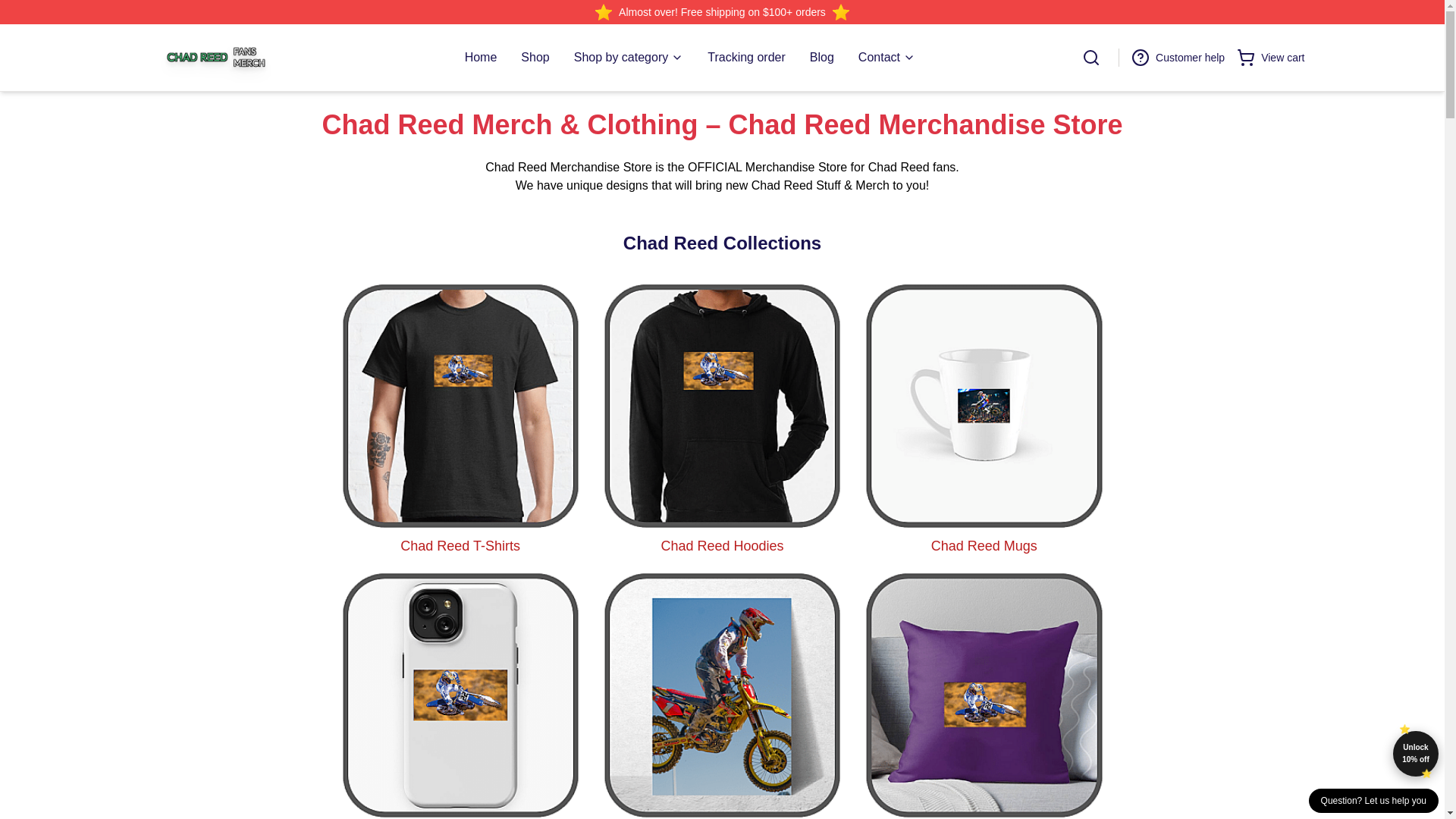 website screenshot of https://chadreed.shop/