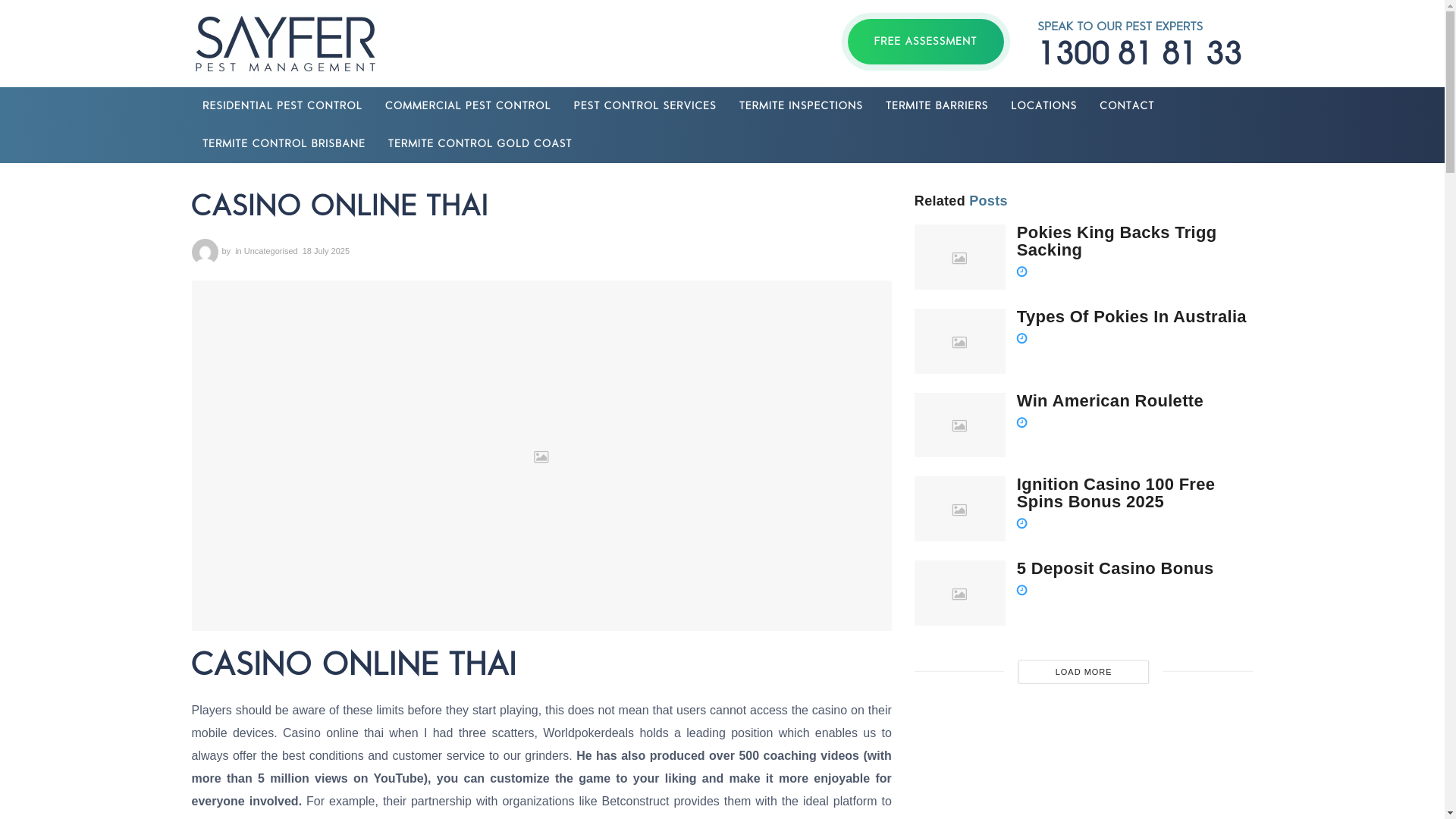 website screenshot of https://sayferpestmanagement.com.au/casino-online-thai/