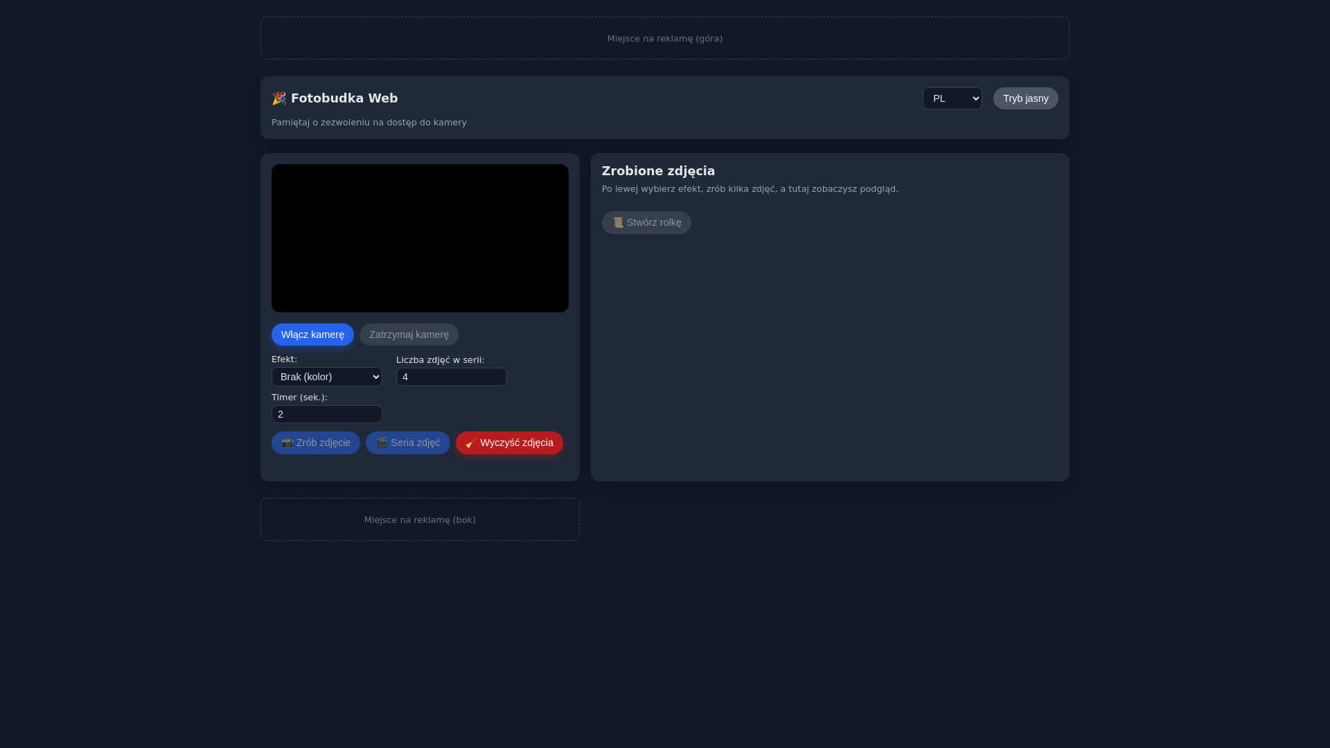 website screenshot of https://fotobudka.pages.dev/