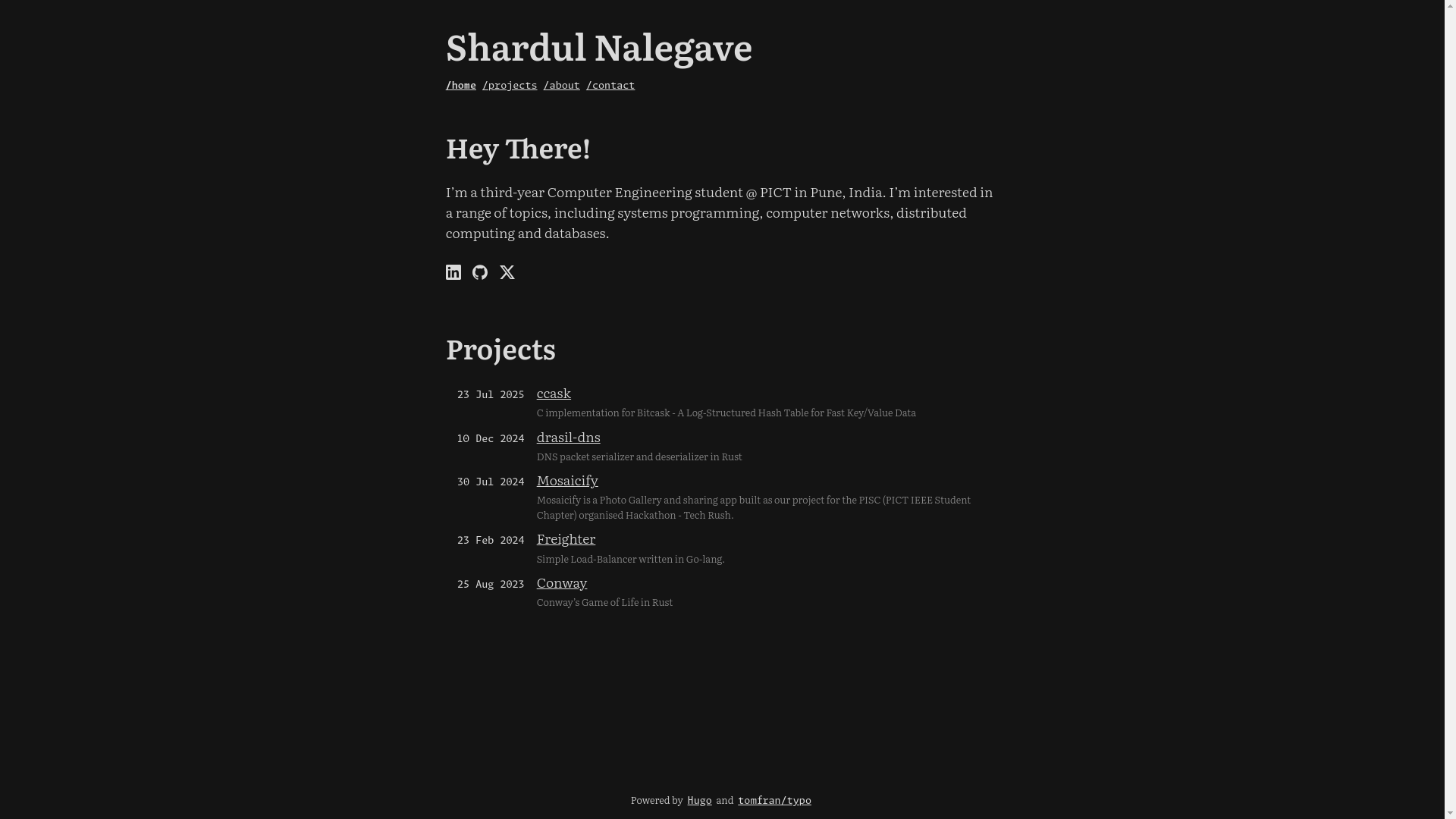 website screenshot of https://shardulnalegave.pages.dev/
