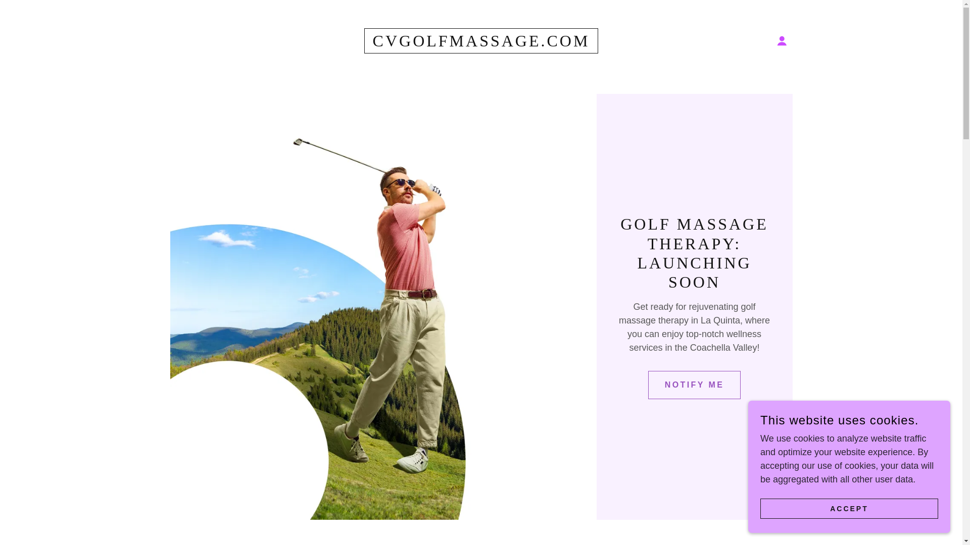 website screenshot of https://cvgolfmassage.com/