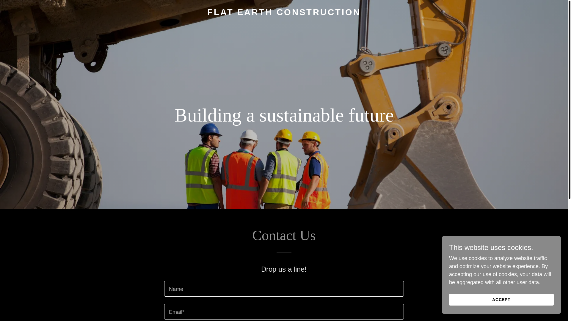 website screenshot of https://flatearthtexas.com/