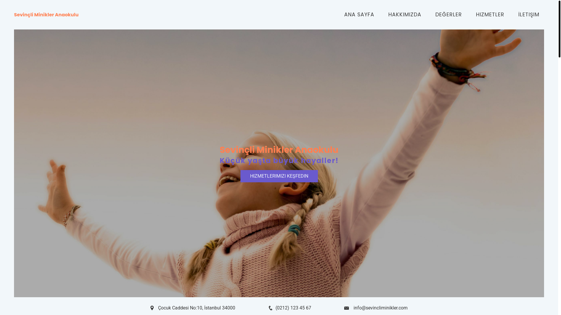 website screenshot of https://sevincliminikler.com/