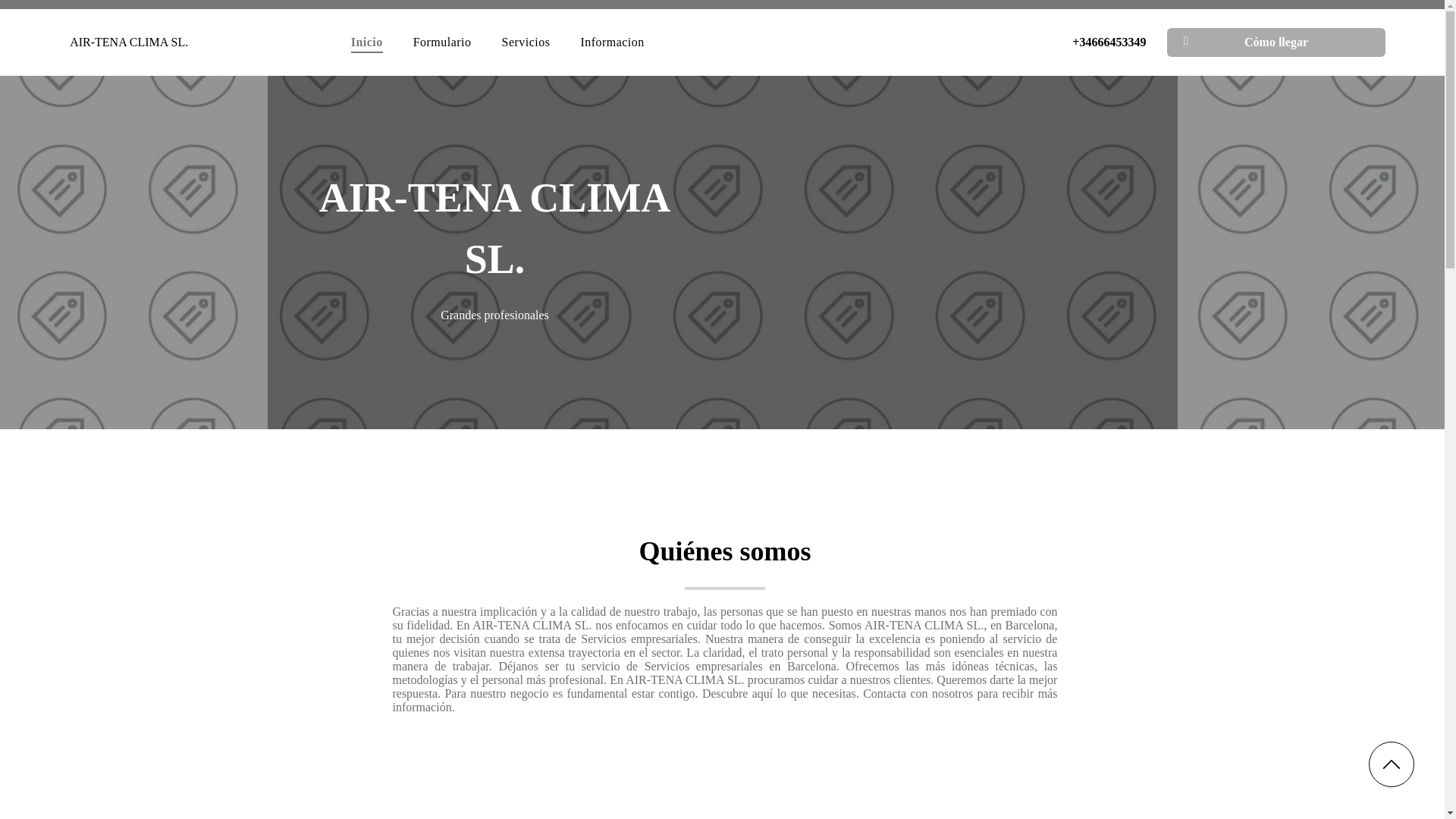 website screenshot of https://air-tenaclima.es/