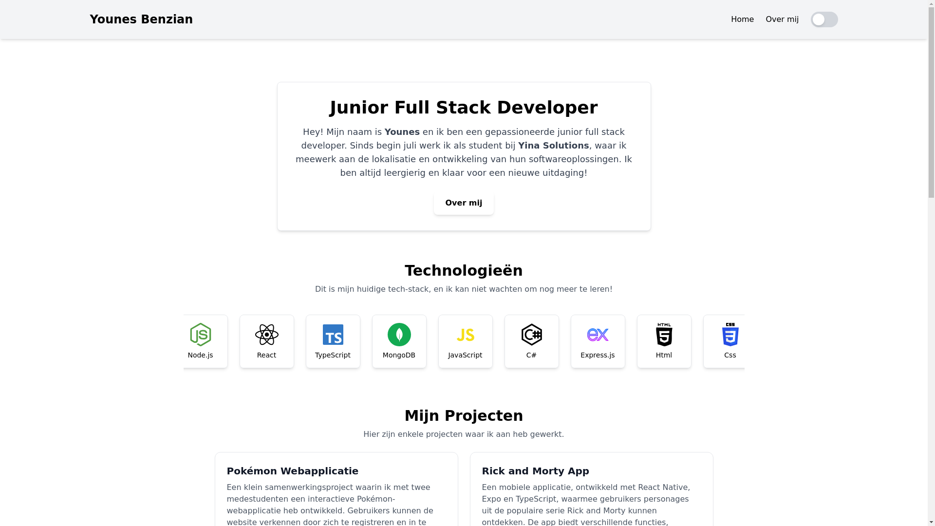 website screenshot of https://younesbenzian.com/