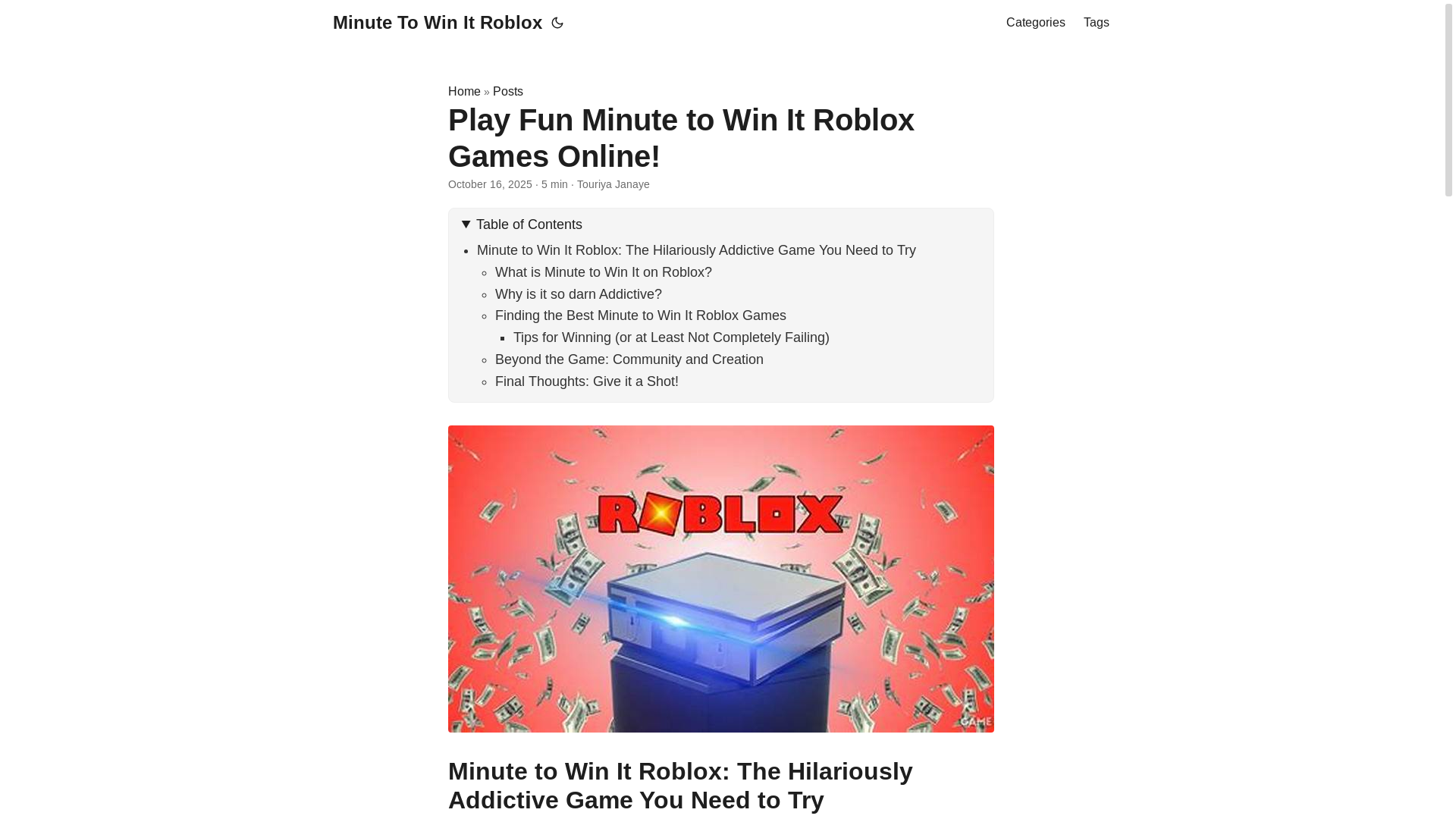 website screenshot of https://minute-to-win-it-roblox.pages.dev/