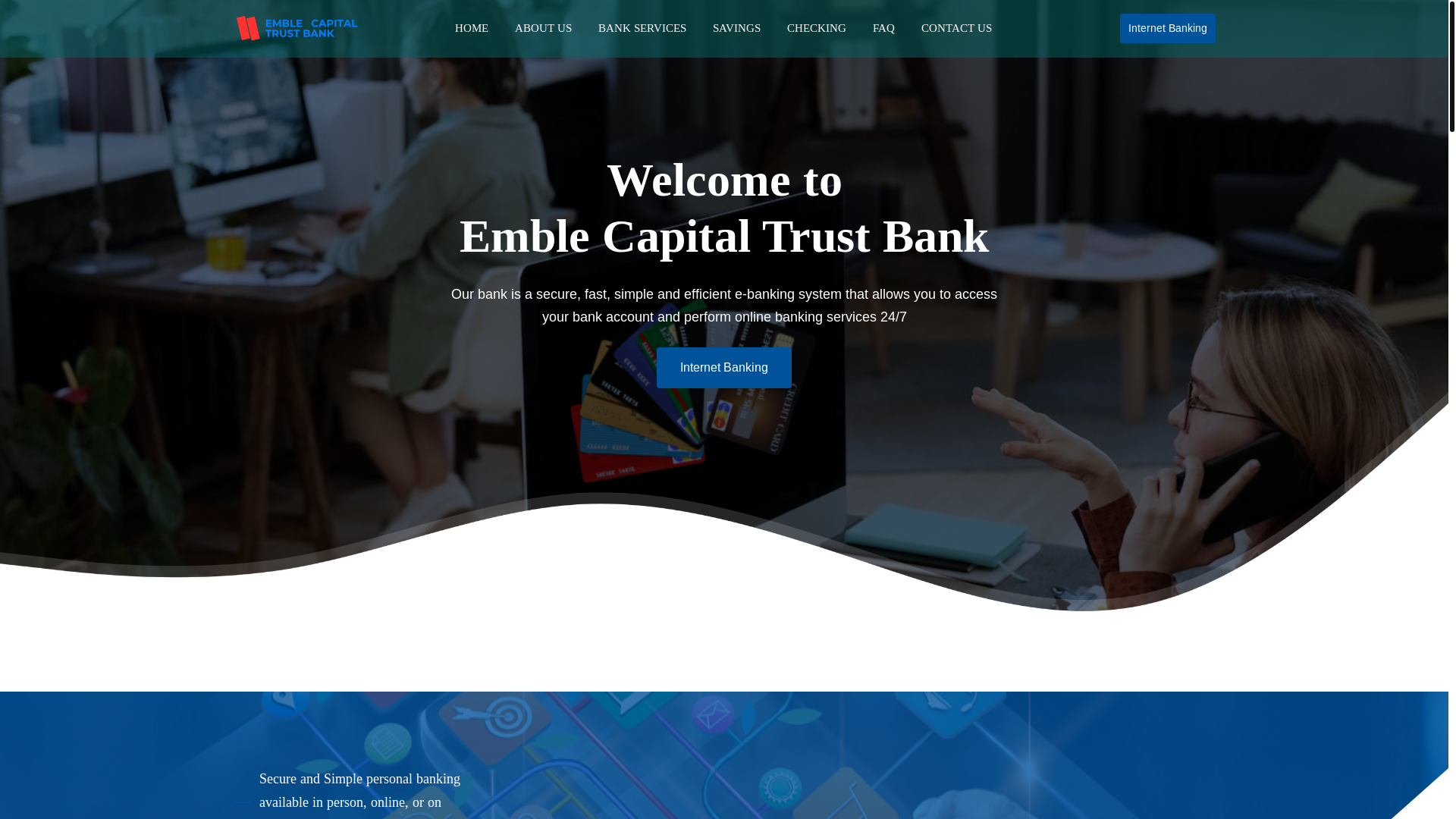 website screenshot of https://emblemcapitaltrust.com/