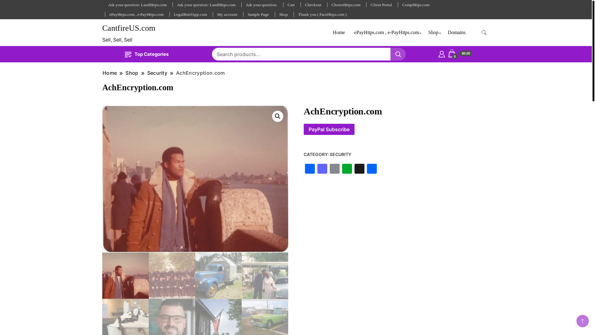 website screenshot of https://achencryption.com/