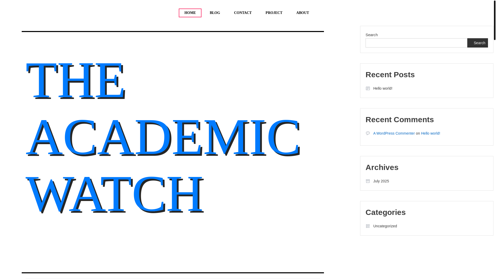 website screenshot of https://theacademicwatch.com.ng/