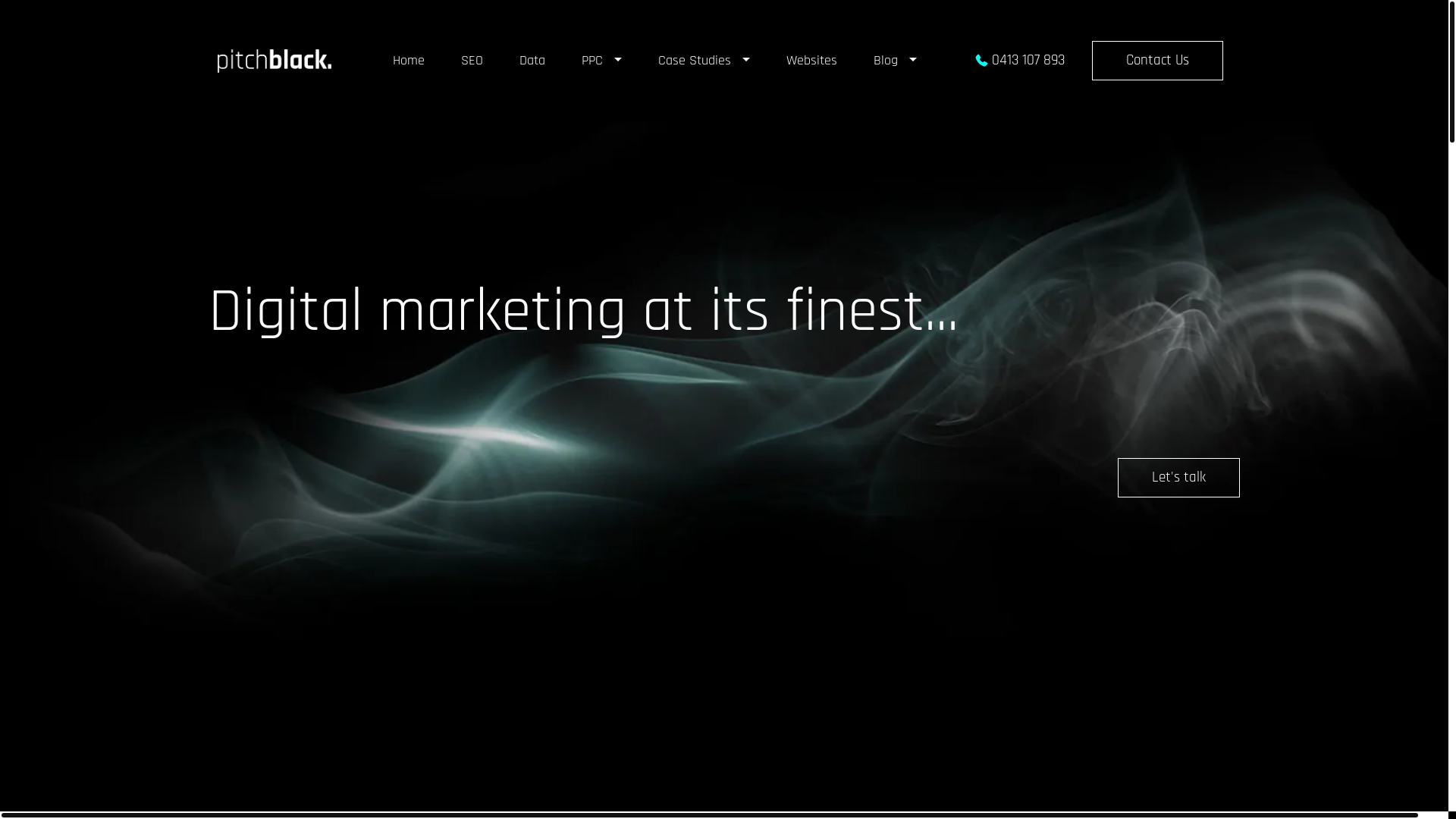 website screenshot of https://pitchblack.pages.dev/