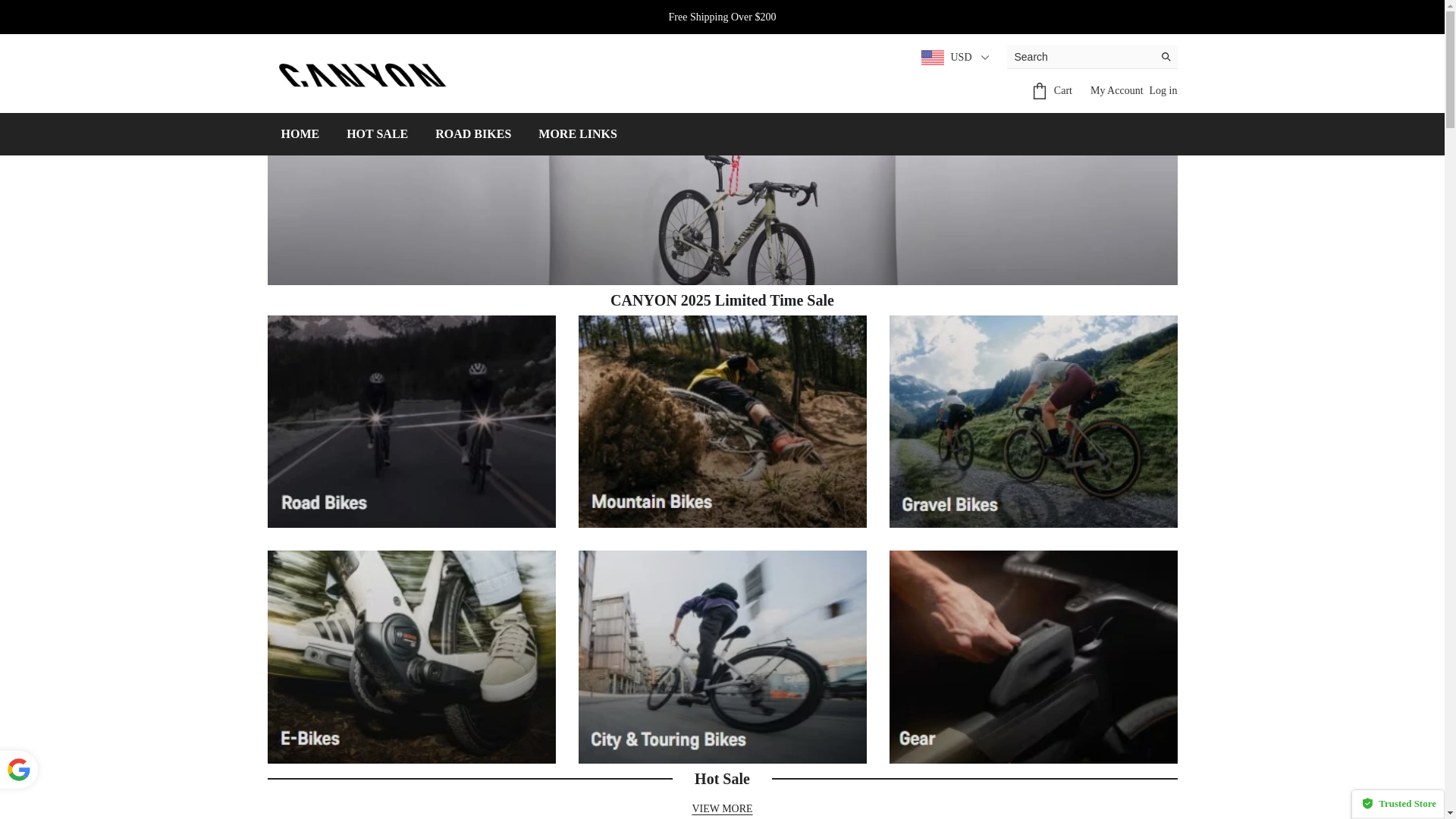 website screenshot of https://canyonsummersale.com/