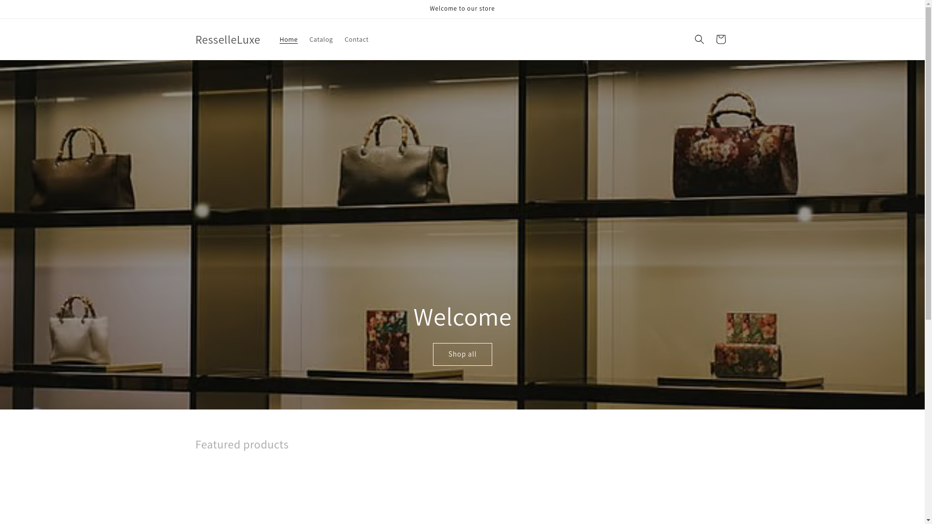 website screenshot of https://resselleluxe.com/