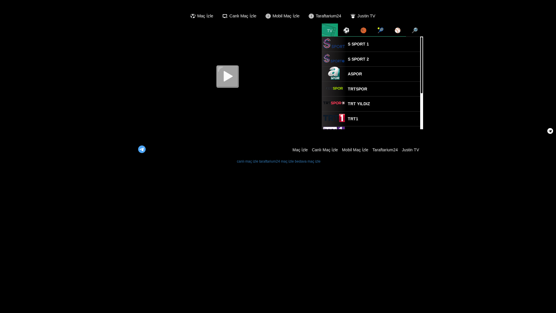 website screenshot of https://taraftariumnet.eu/