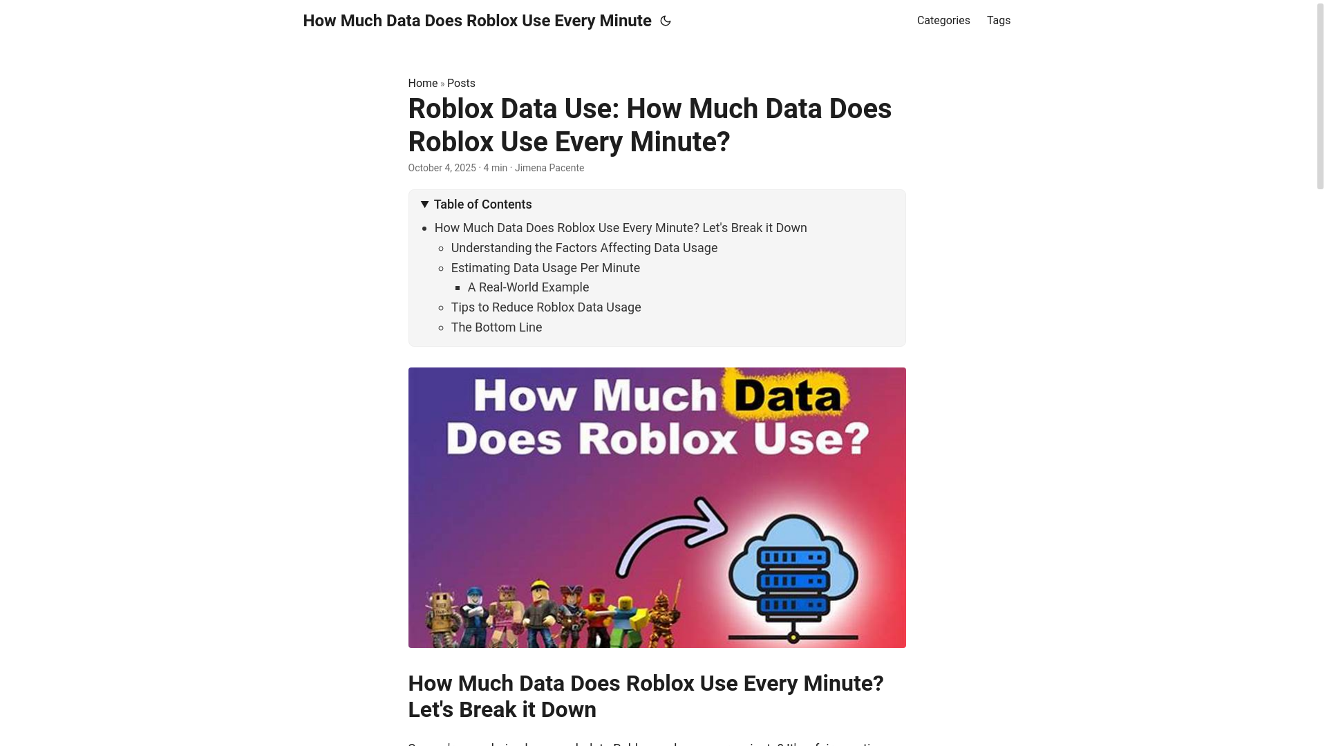 website screenshot of https://how-much-data-does-roblox-use-every-minute.pages.dev/