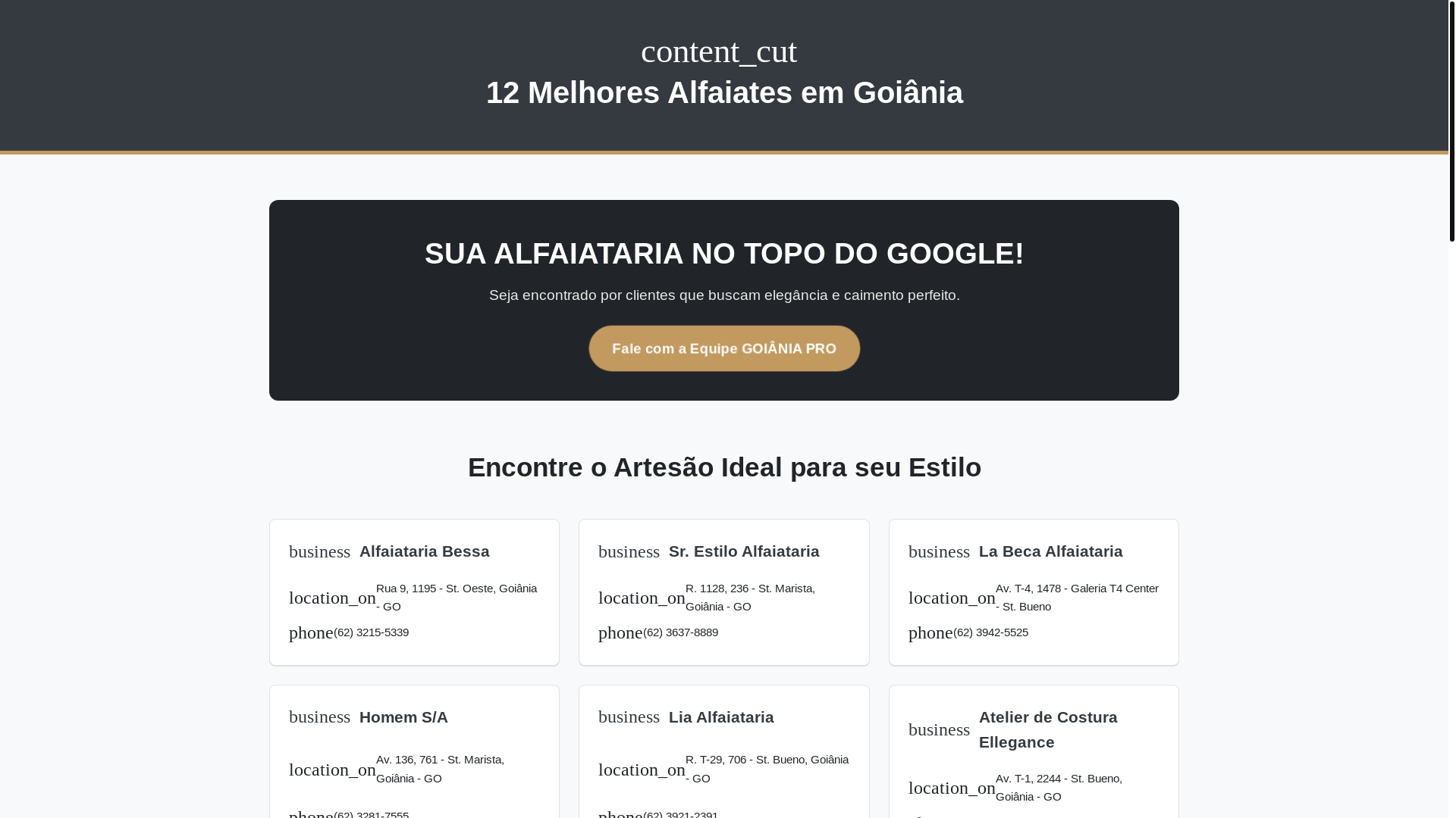 website screenshot of https://alfaiate-em-goiania.pages.dev/