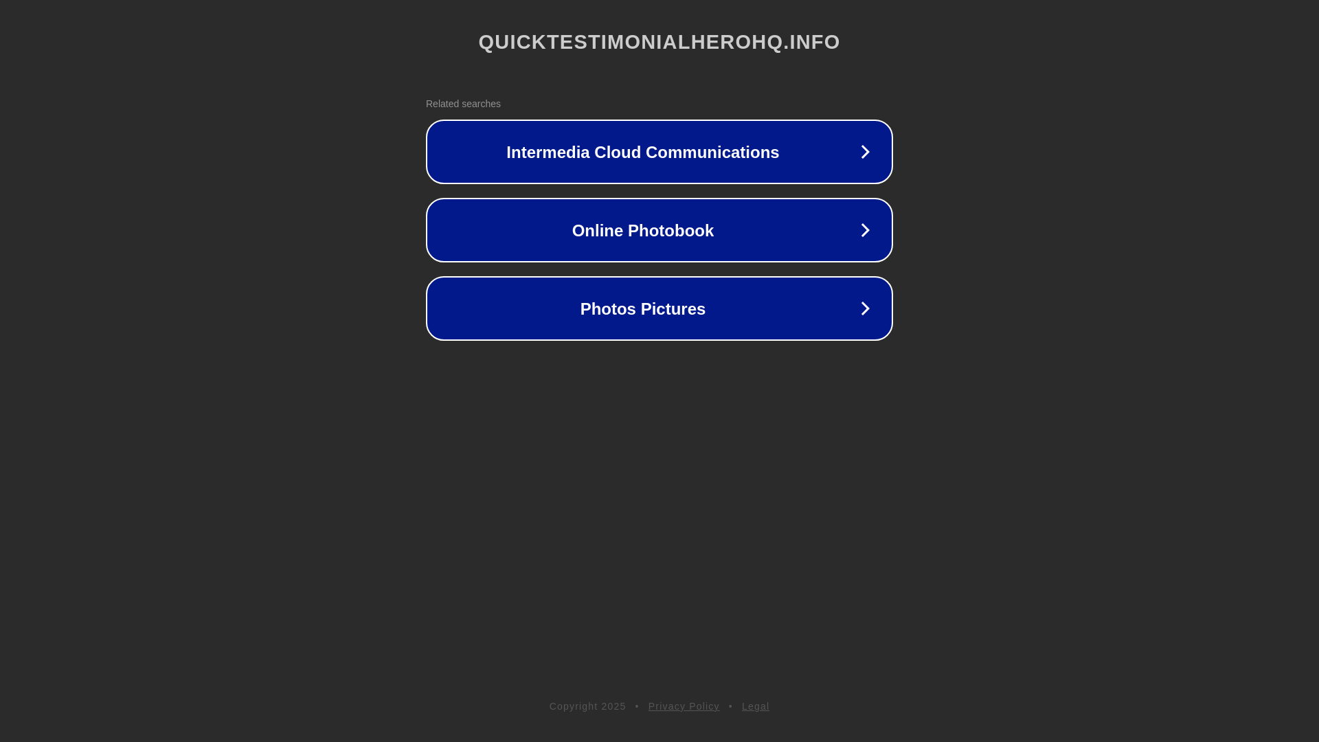 website screenshot of https://quicktestimonialherohq.info/