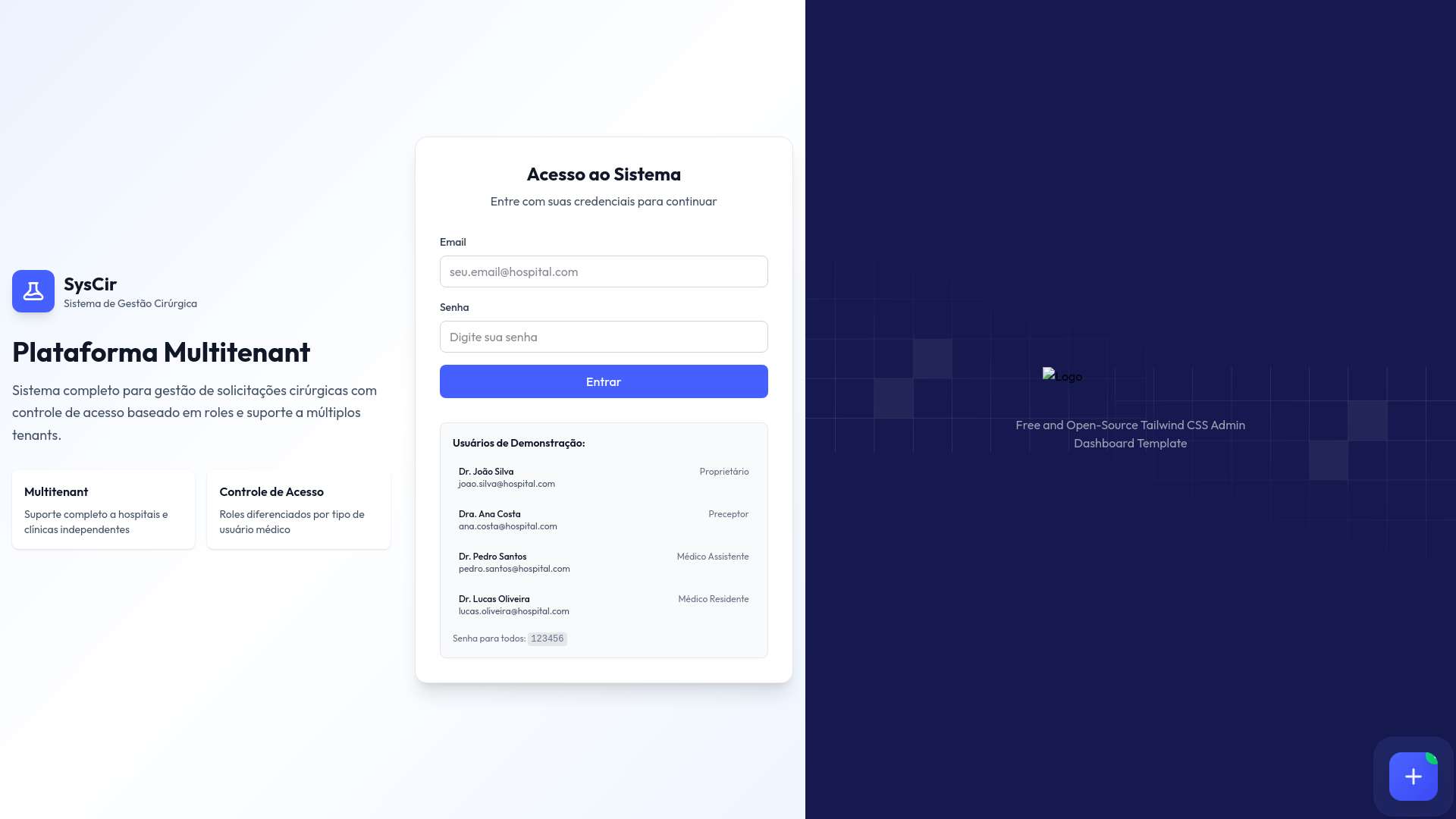 website screenshot of https://nextjs-admin-dashboard-biy.pages.dev/