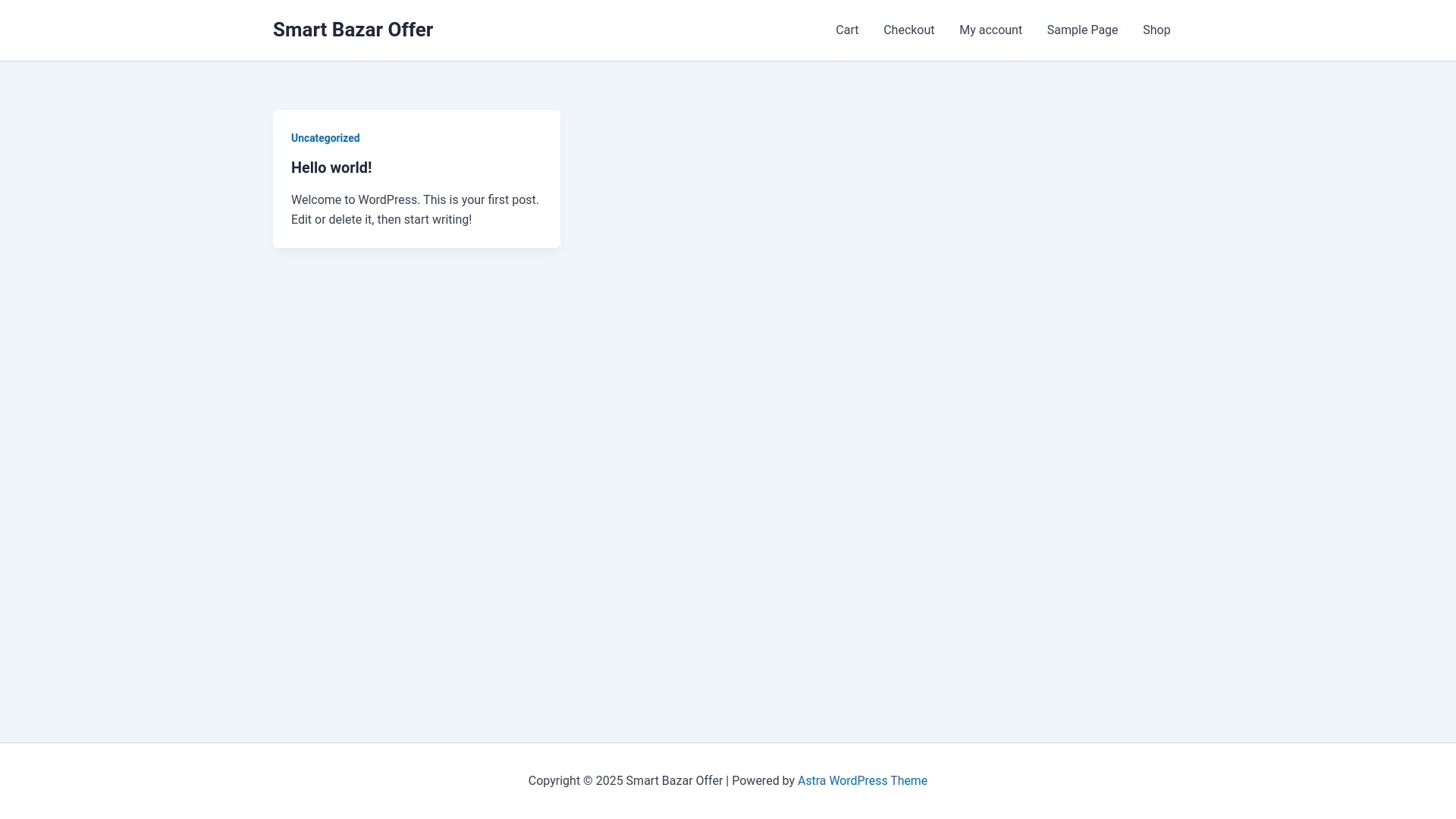 website screenshot of https://smartbazaroffer.com/