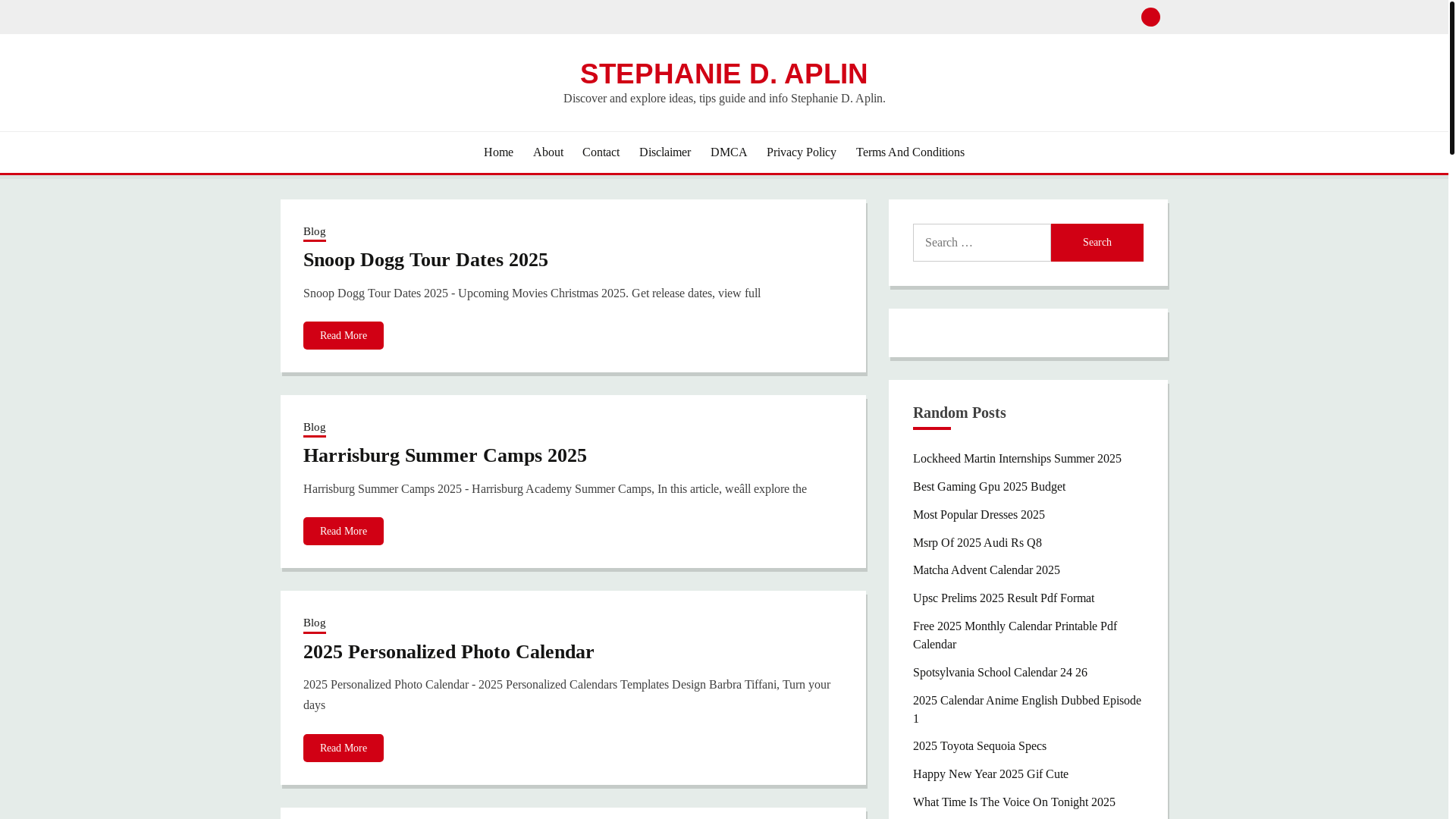 website screenshot of https://stephaniedaplin.pages.dev/