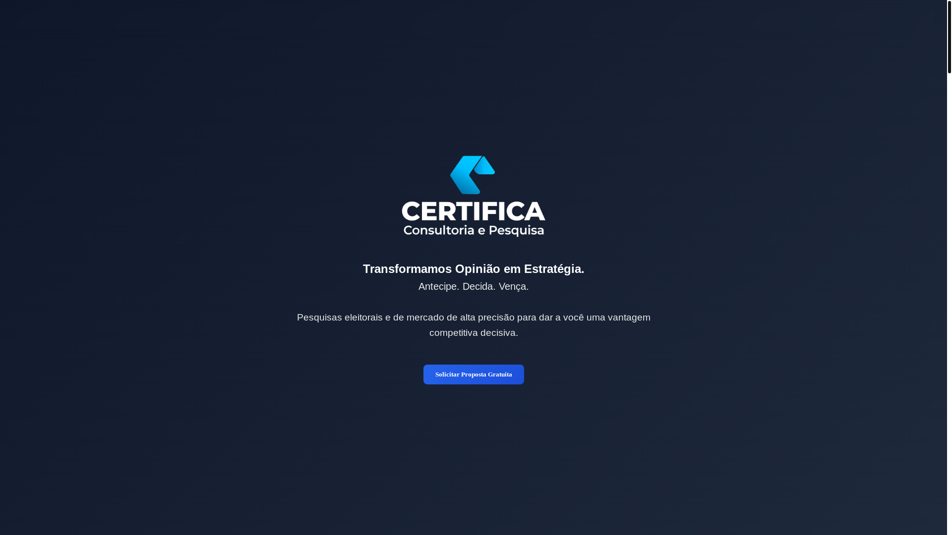 website screenshot of https://certificapesquisa.com.br/