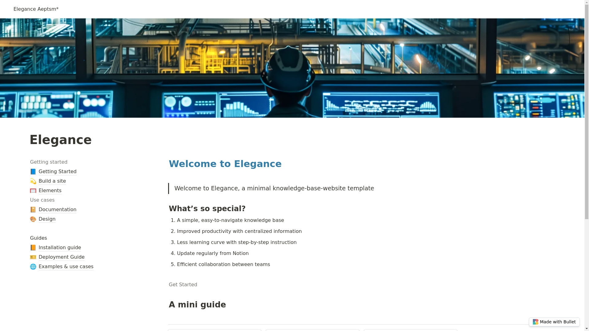 website screenshot of https://elegance-aeptsm-bullet.pages.dev/