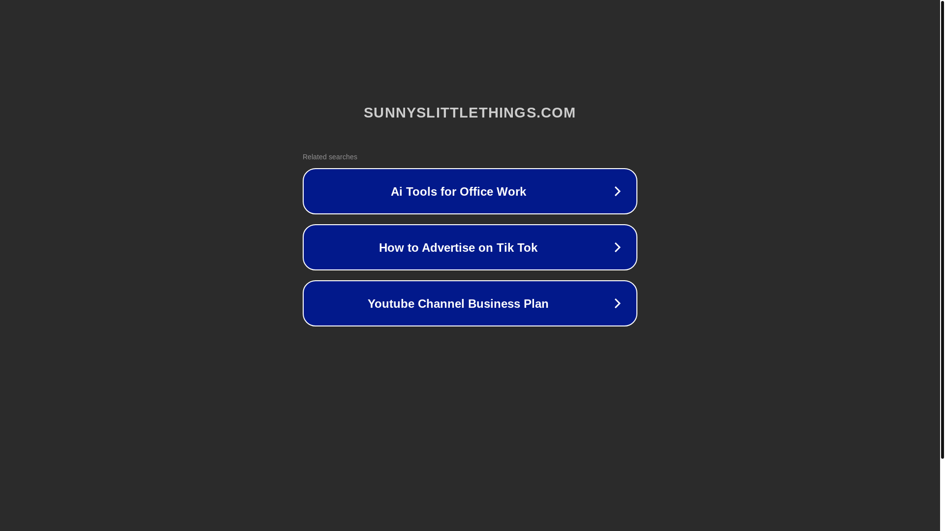 website screenshot of https://sunnyslittlethings.com/