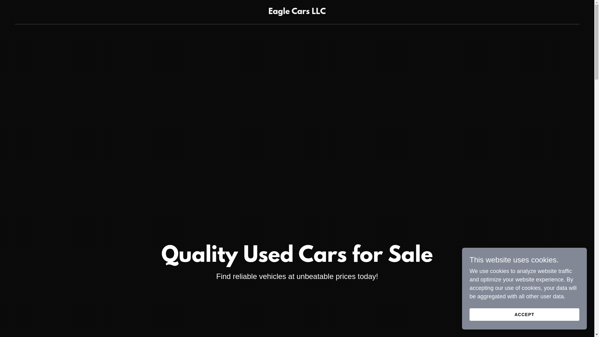 website screenshot of https://eaglecars505.com/