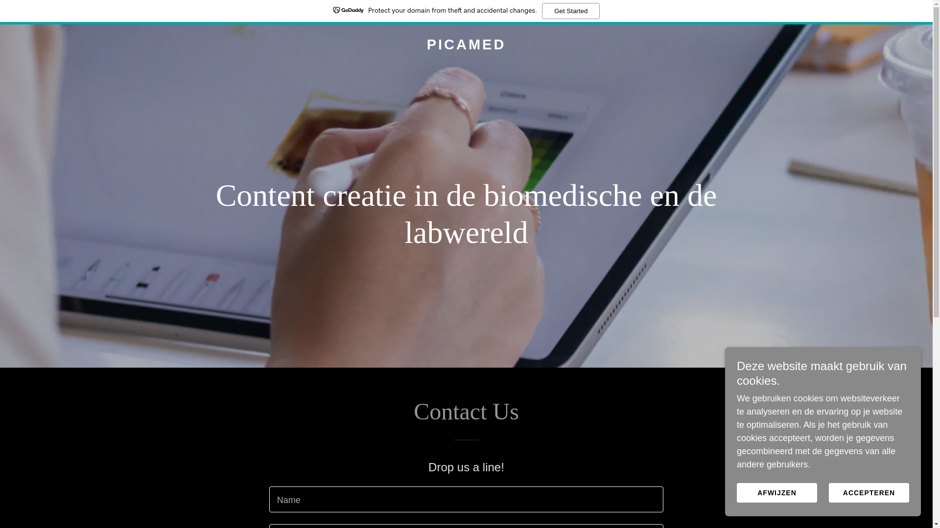 website screenshot of https://picamed.nl/