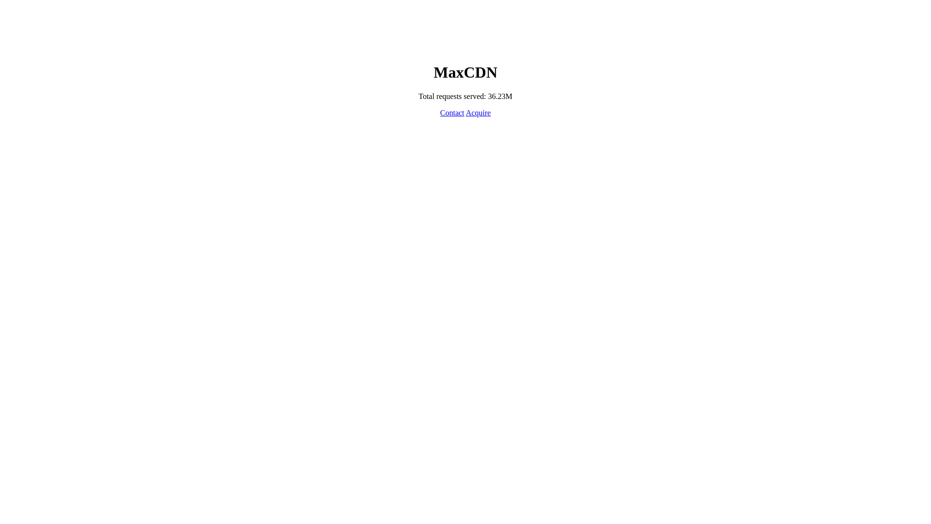 website screenshot of https://maxcdn.com/