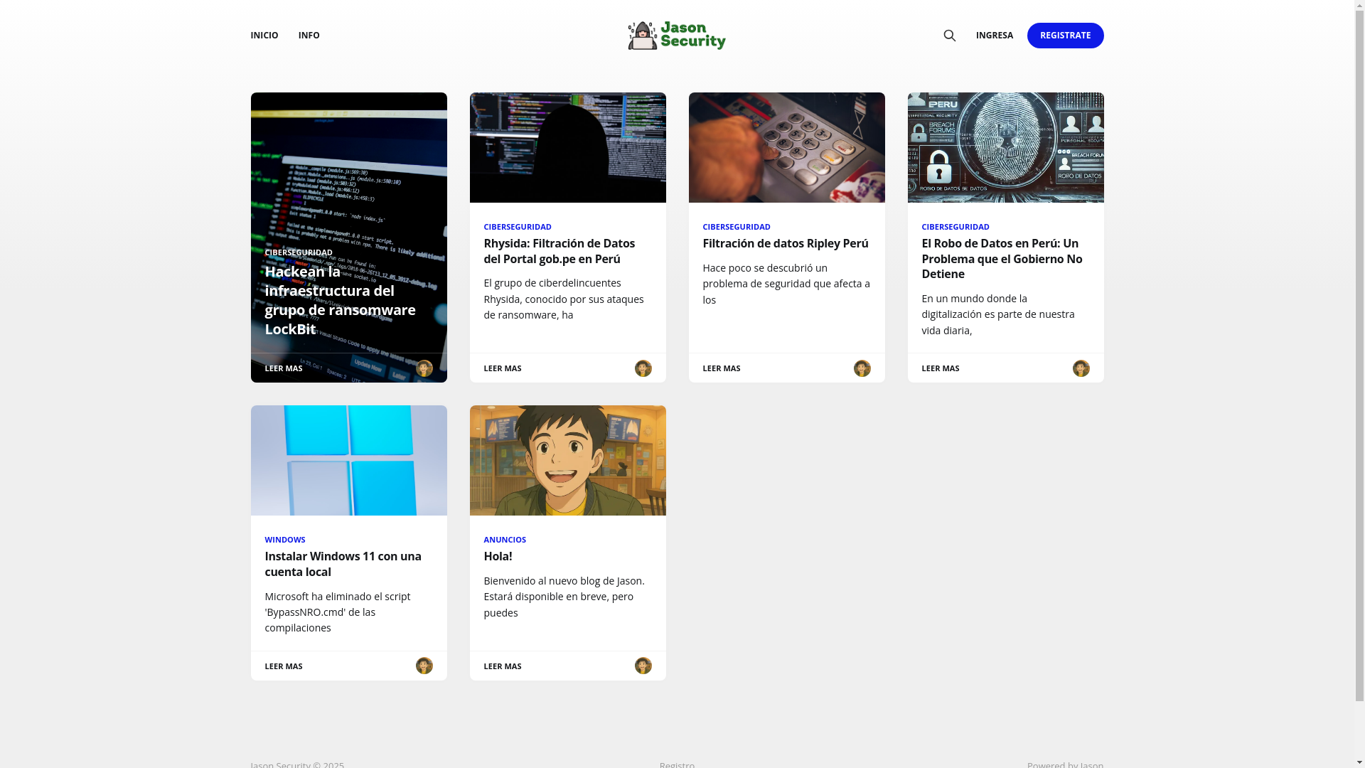 website screenshot of https://jason.pe/