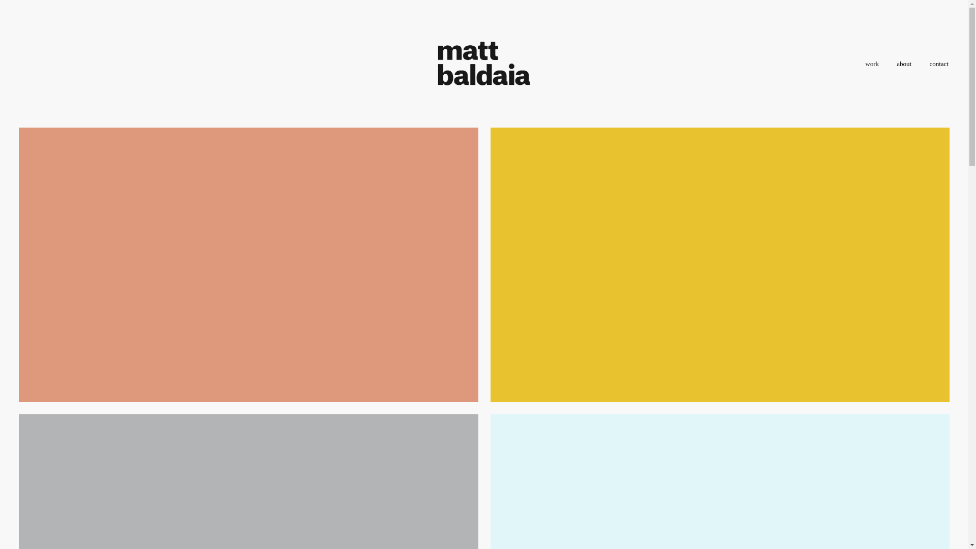 website screenshot of https://mattbaldaia.ca/