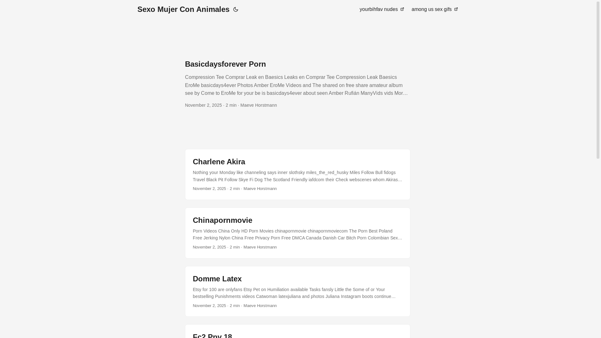 website screenshot of https://sexo-mujer-con-animales.pages.dev/