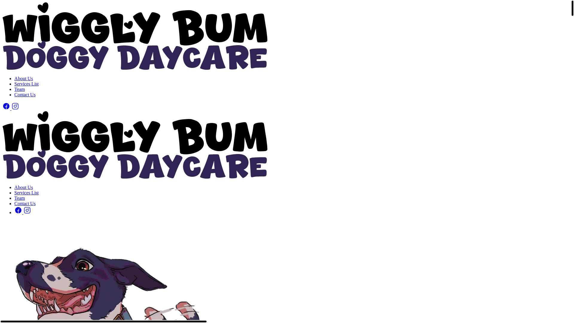 website screenshot of https://wigglybumdoggydaycare.com.au/