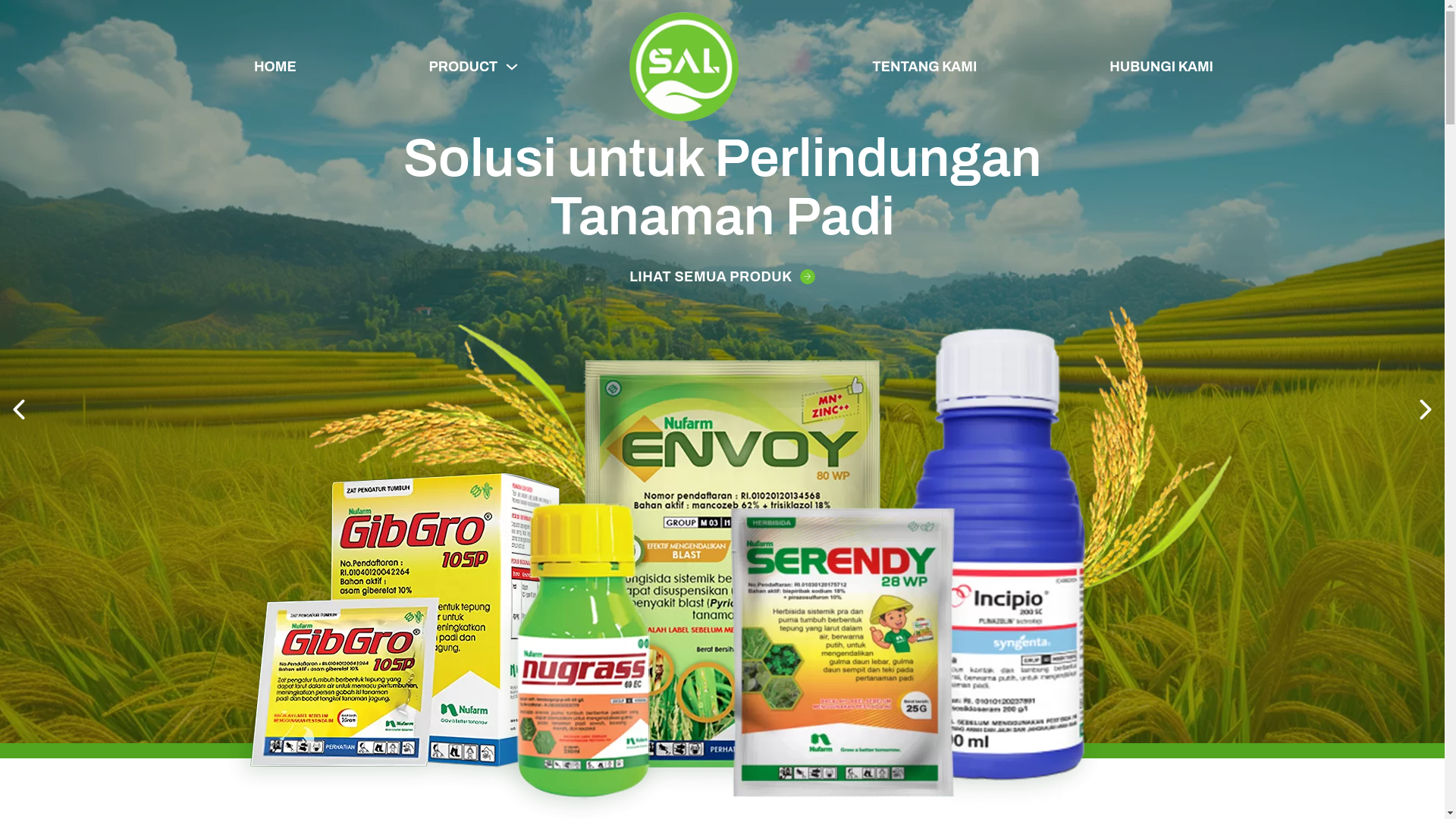 website screenshot of https://sejahteraagronusalestari.com/
