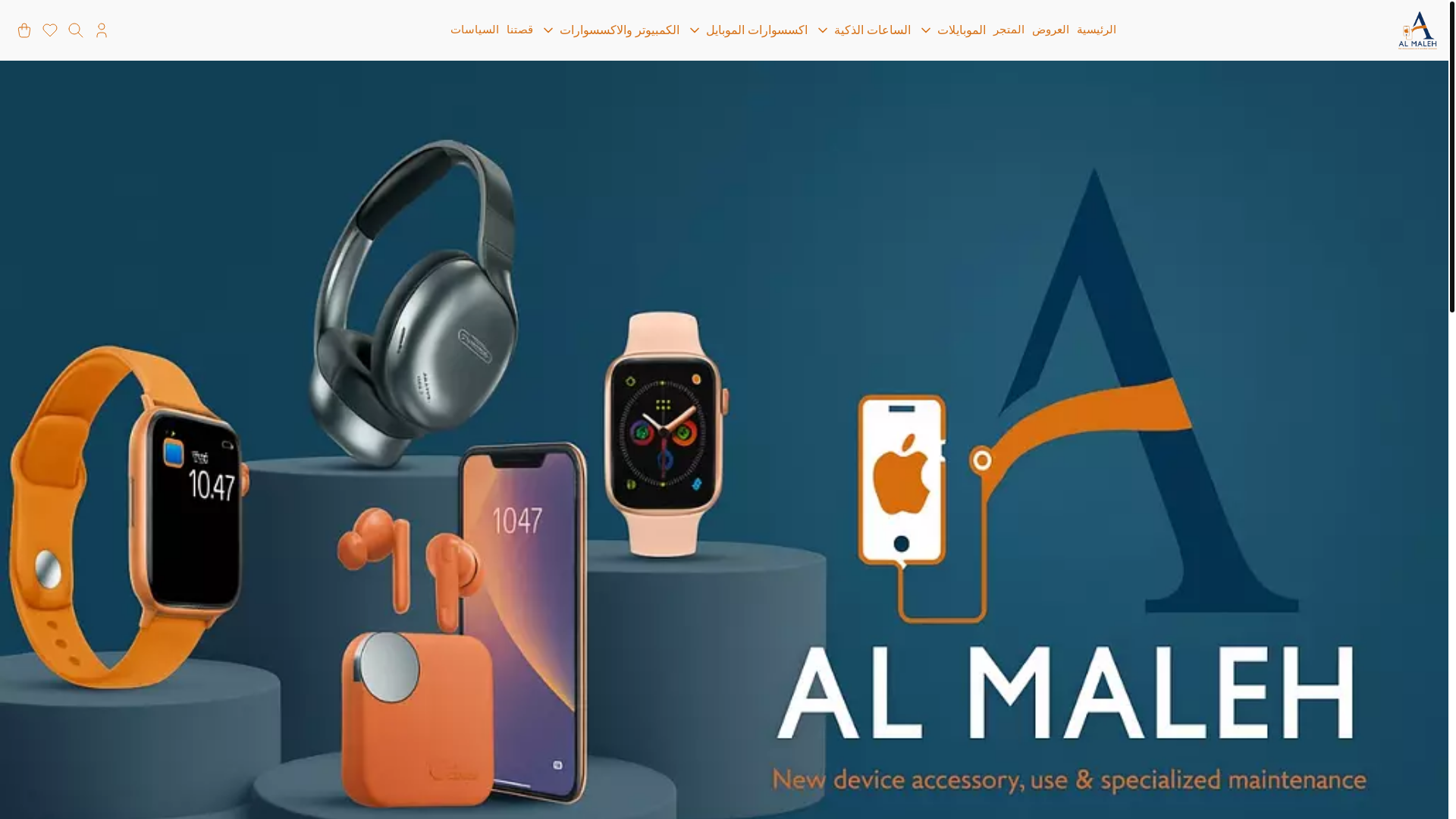 website screenshot of https://almaleh-store.com/