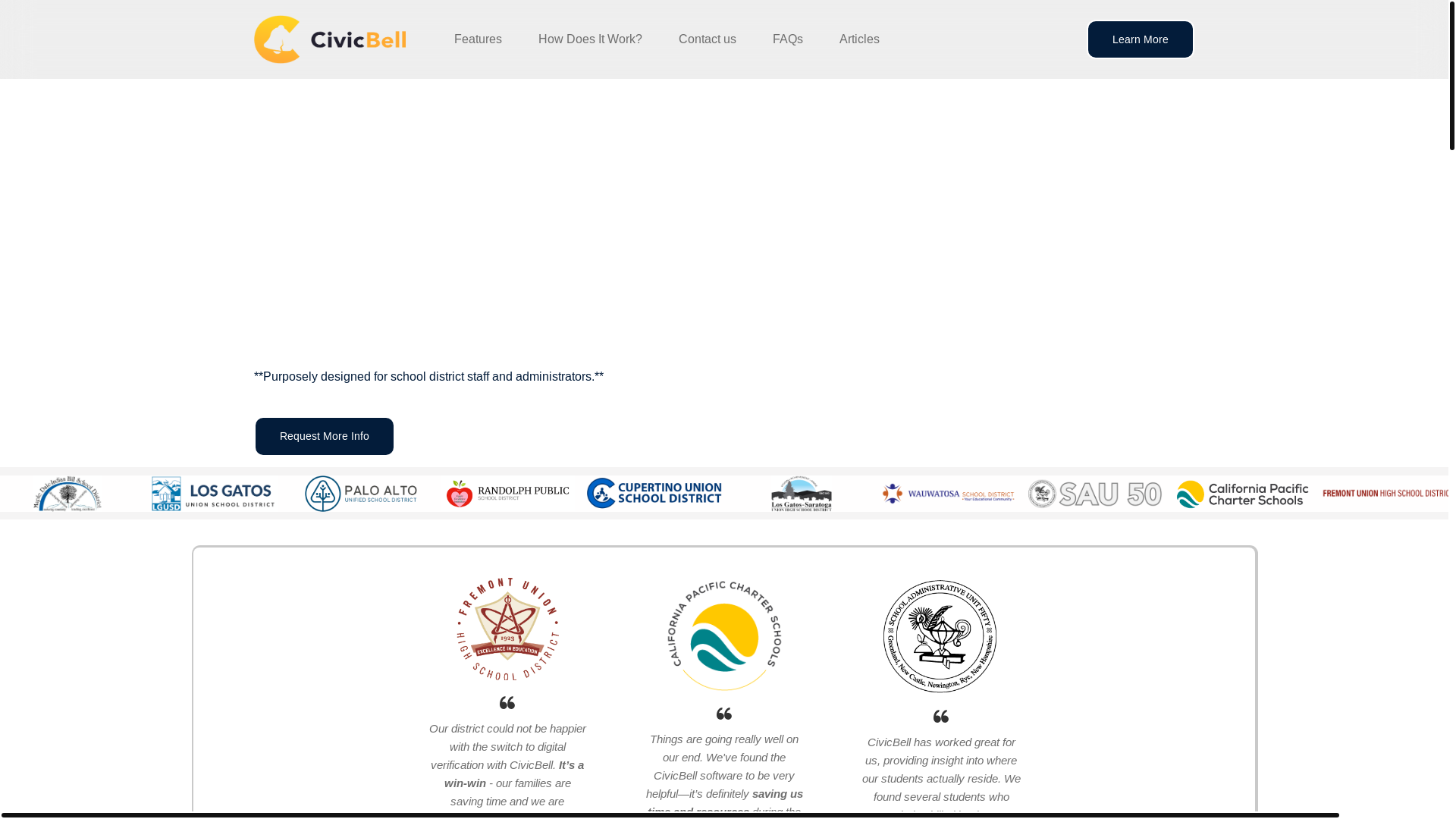 website screenshot of https://school-enrollment.com/