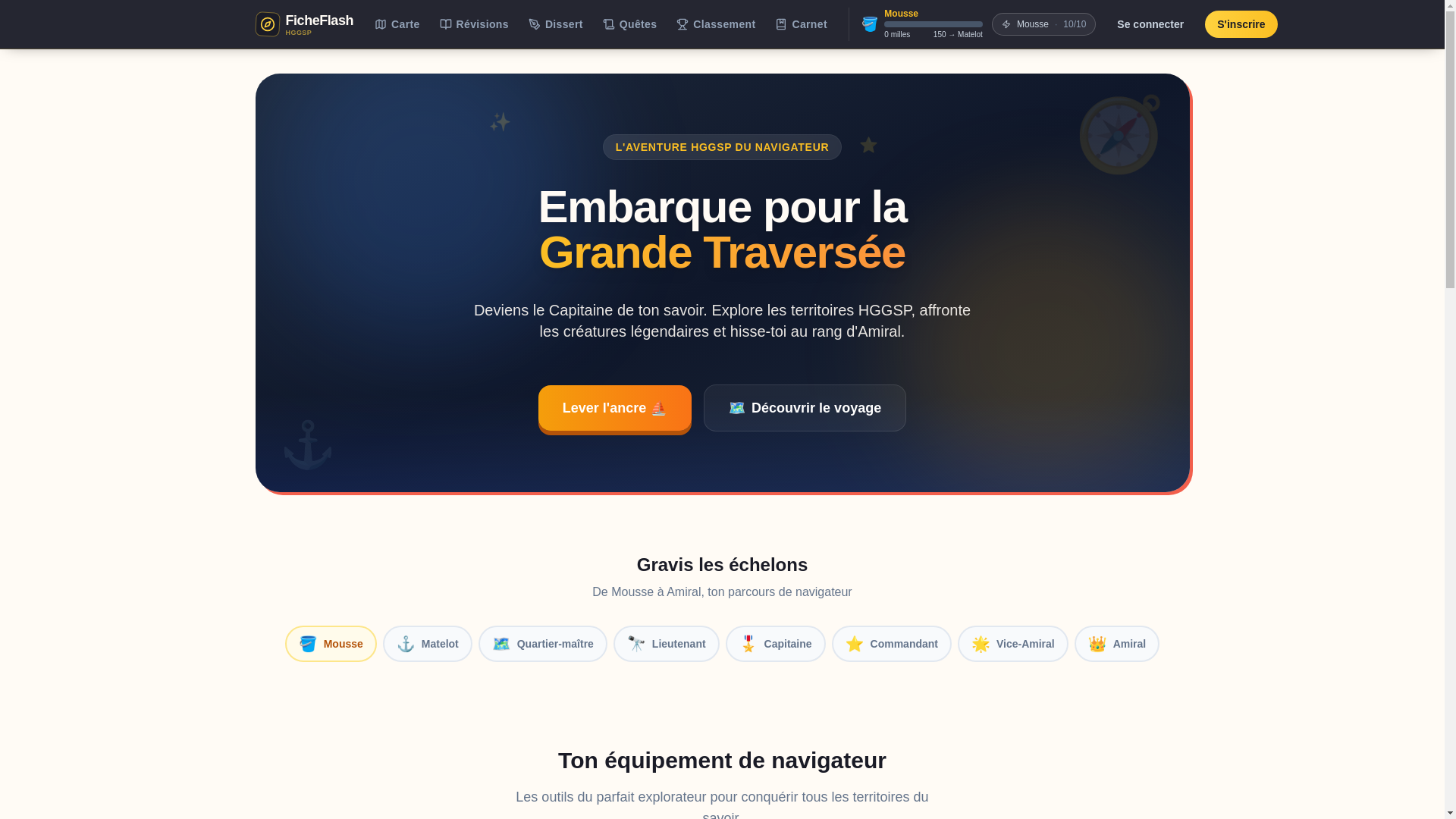 website screenshot of https://ficheflash.com/