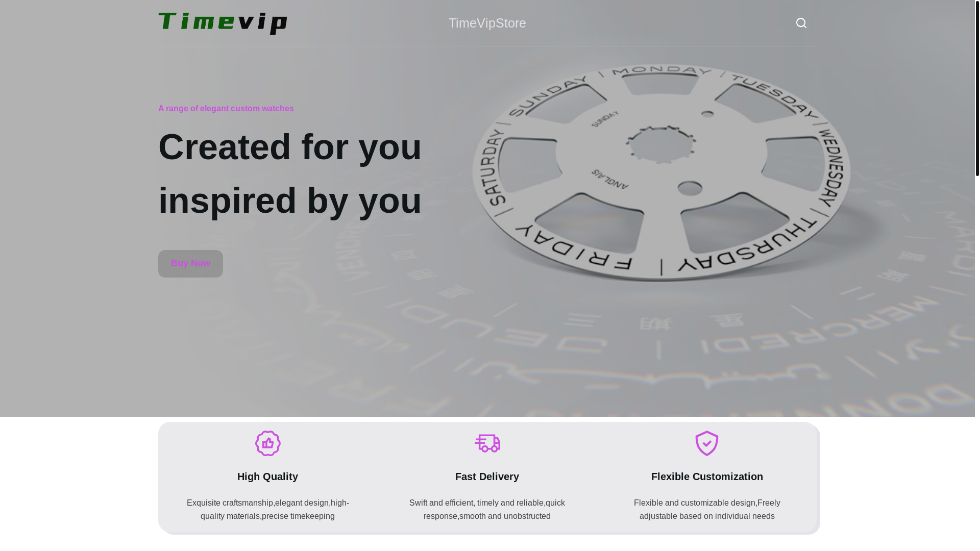 website screenshot of https://timevip.cc/