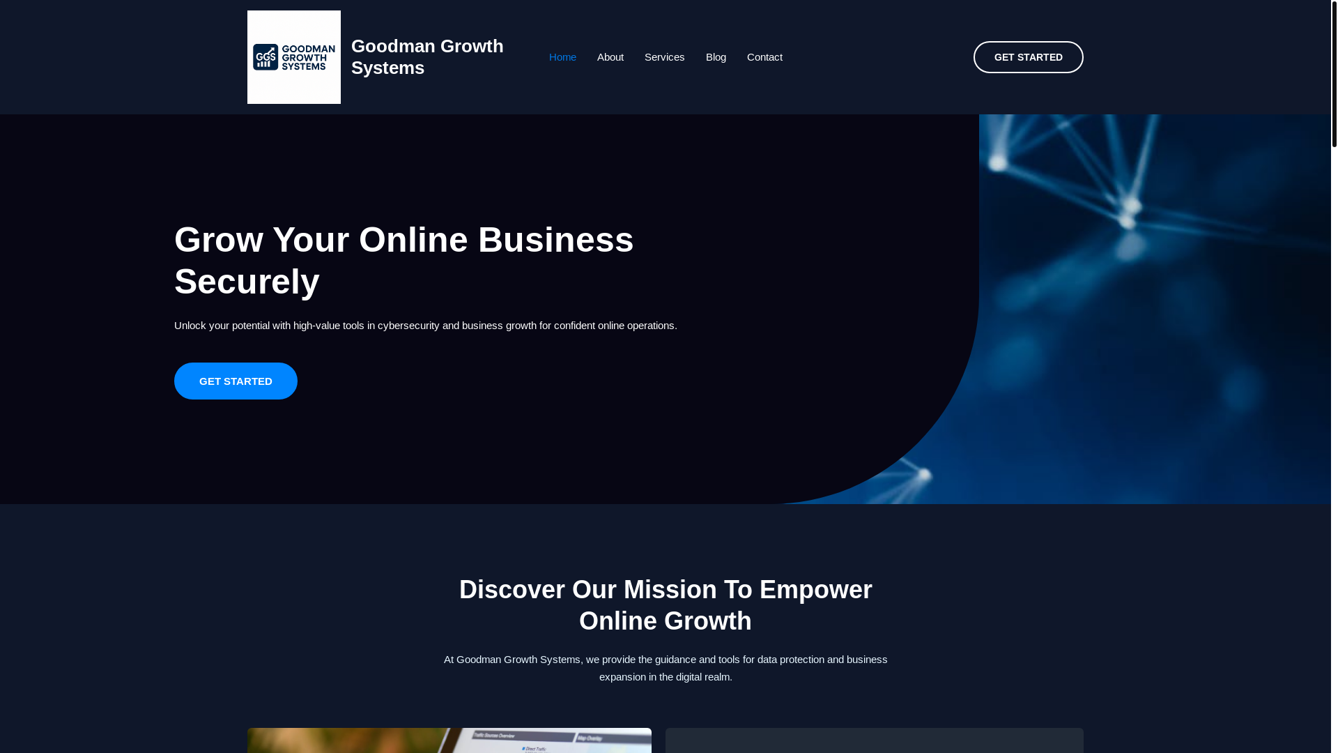 website screenshot of https://goodmangrowthsystems.com/