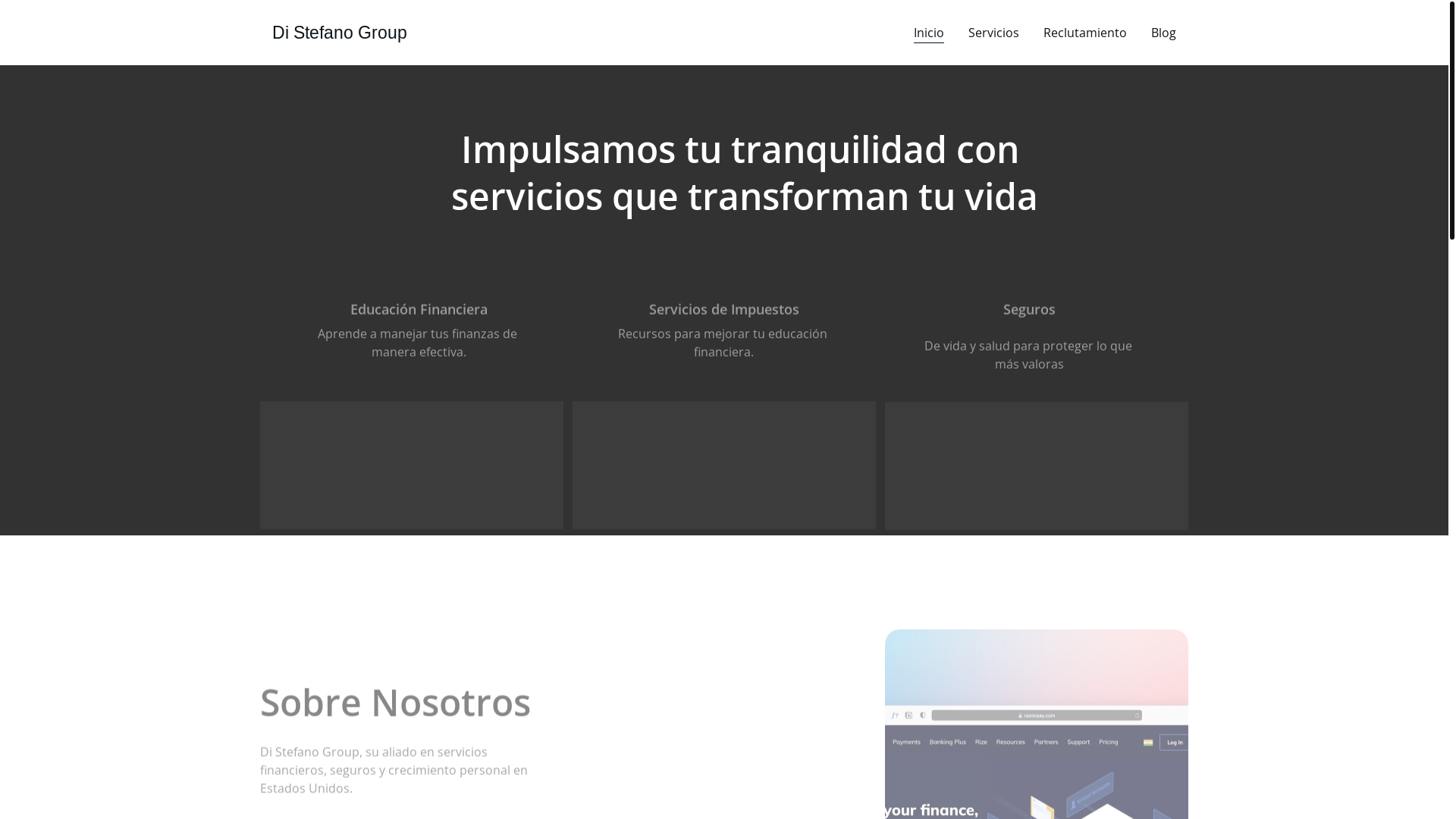 website screenshot of https://distefanogroup.site/