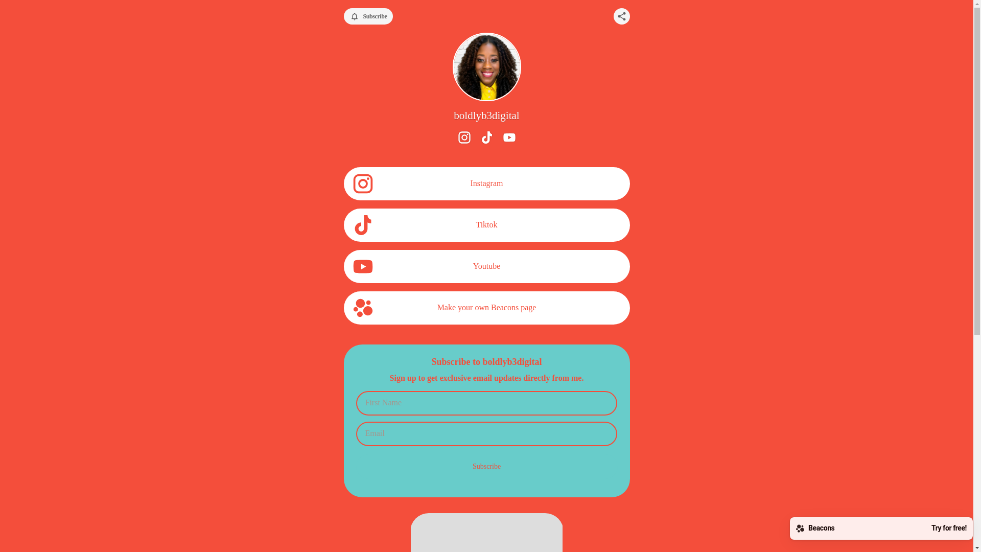 website screenshot of https://boldlyb3digital.com/