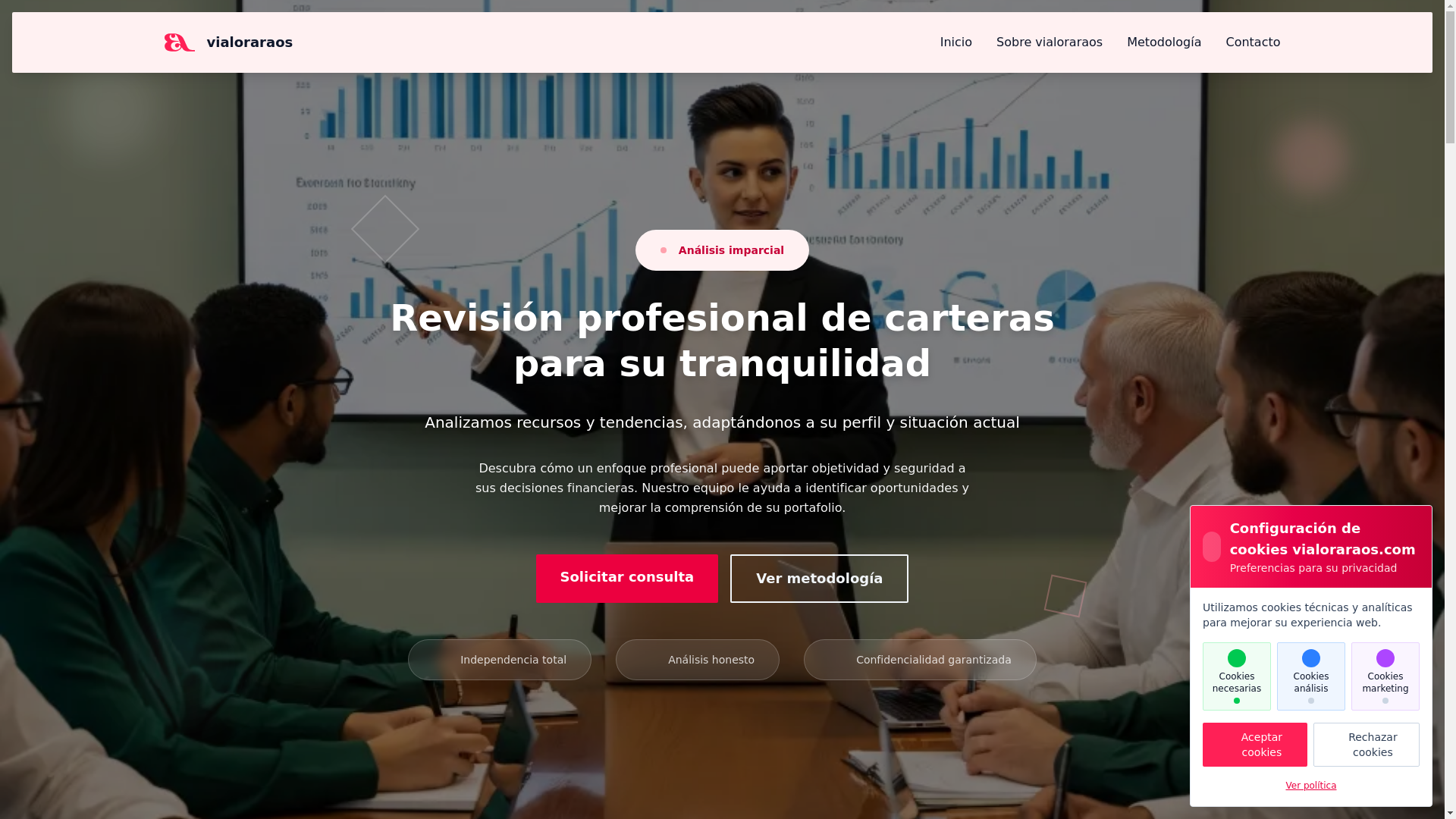 website screenshot of https://vialoraraos.com/